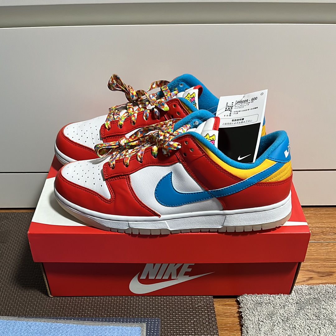 FRUiTY PEBBLESTM × Nike Dunk Low QS "Habanero Red/Dark Sulfur/Laser Blue"