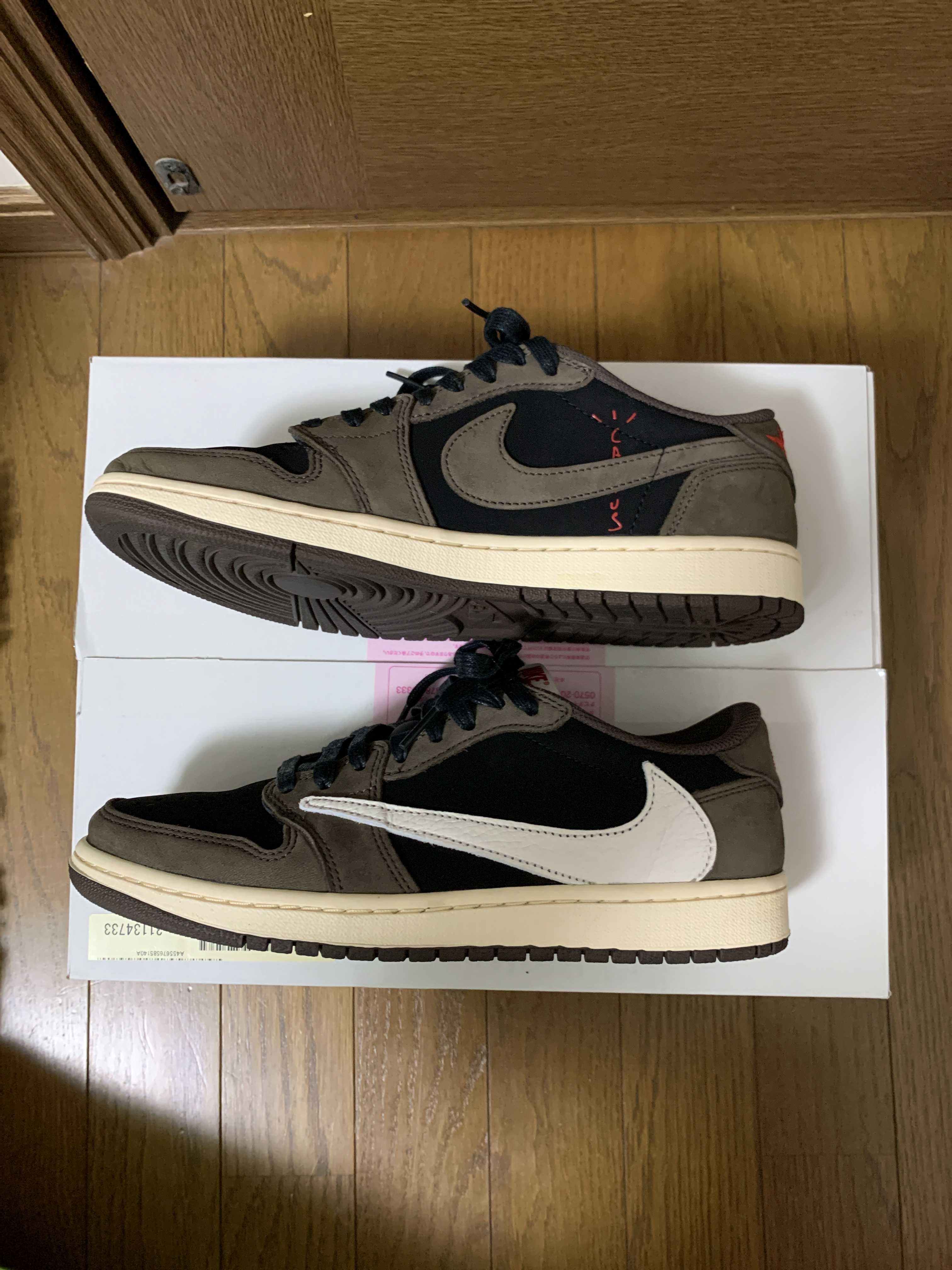 Travis Scott × Nike Air Jordan 1 Low OG SP-T  "Black/Dark Mocha"