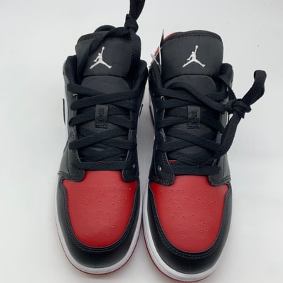 Nike GS Air Jordan 1 Low "Bred Toe"
