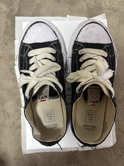 Maison MIHARA YASUHIRO PETERSON 23 OG Sole Canvas Low-top Sneaker "Black"