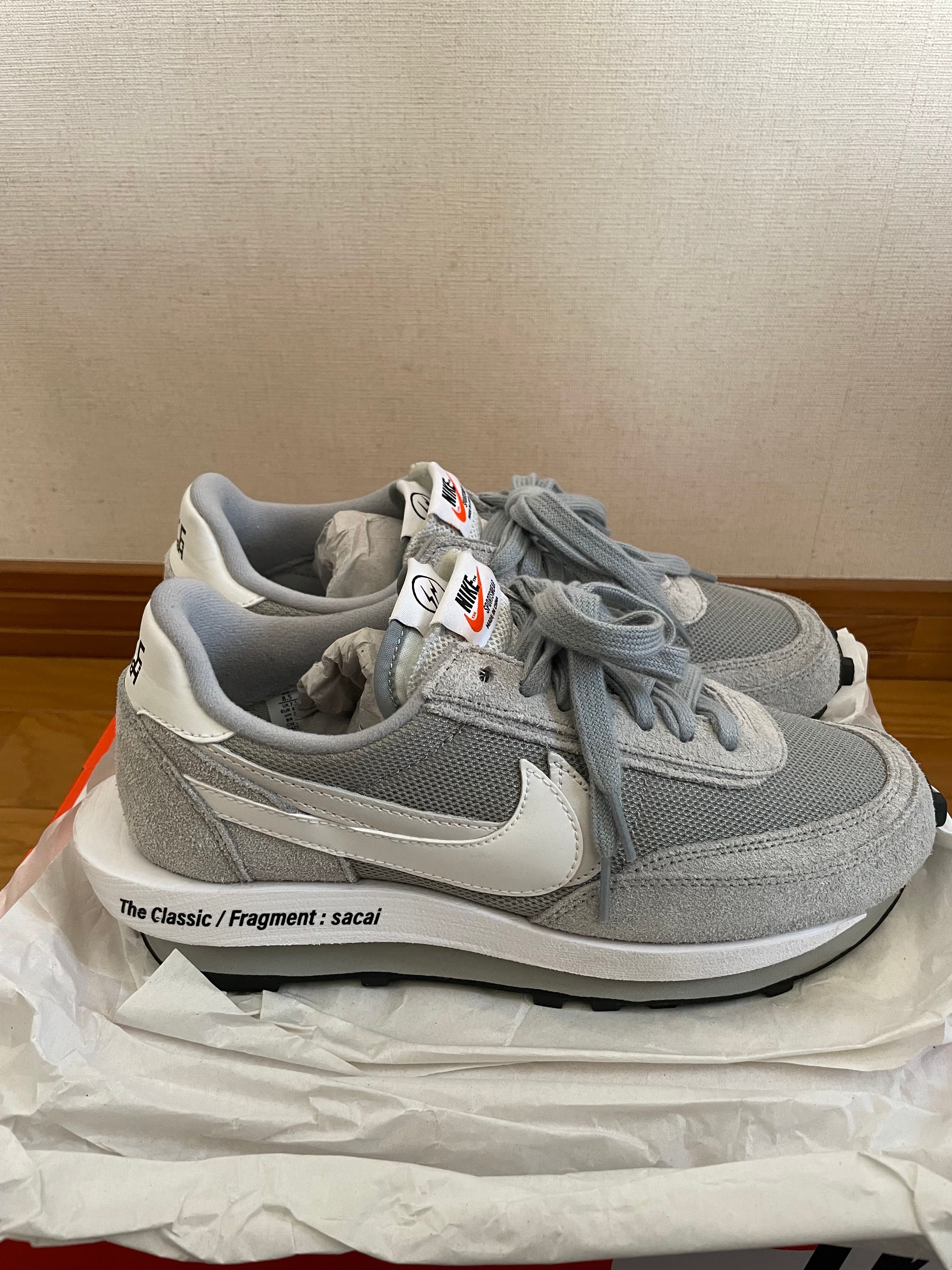 Fragment × sacai × Nike LD Waffle "Light Smoke Grey"