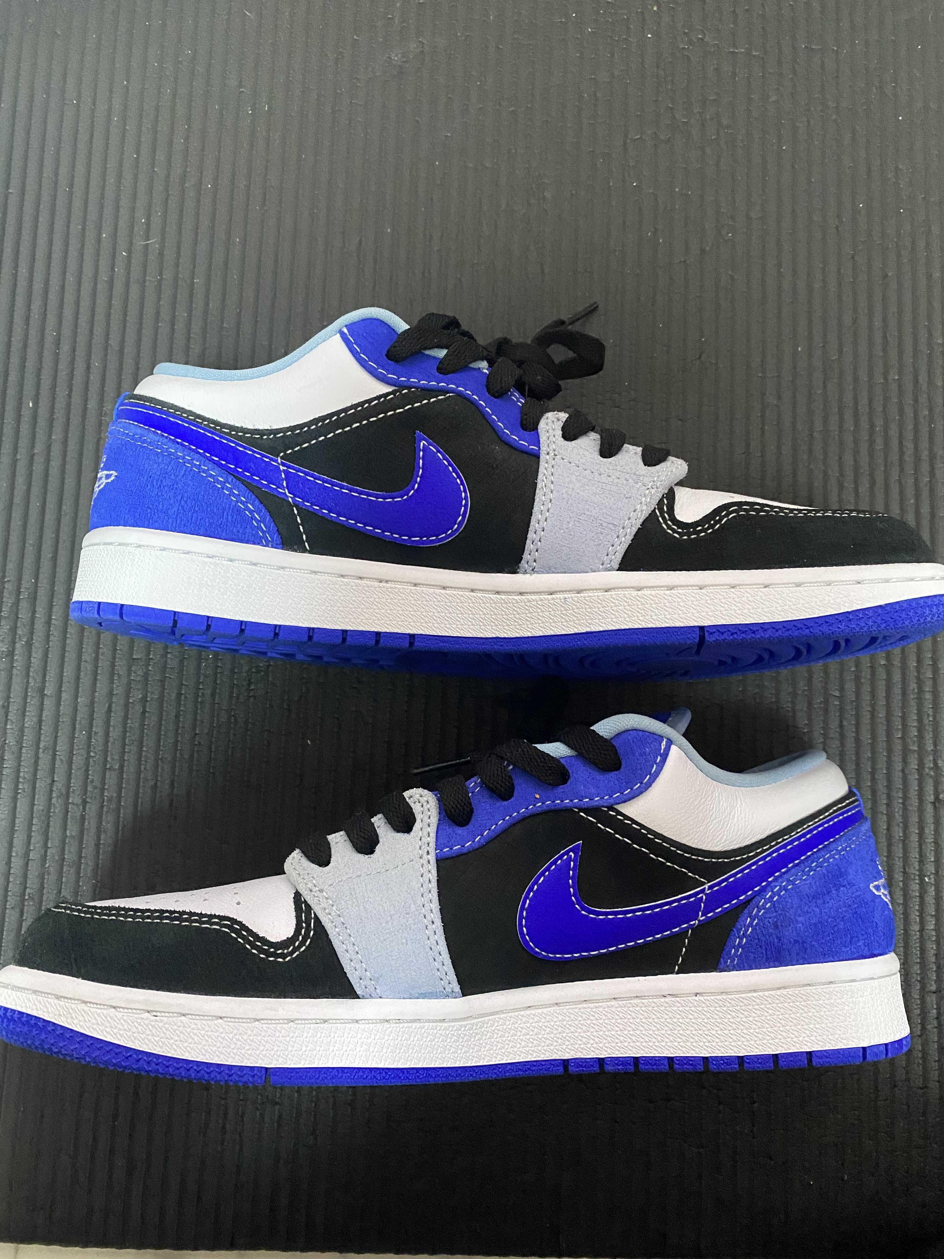 NIKE AIR JORDAN 1 LOW "WHITE/BLACK/BLUE"