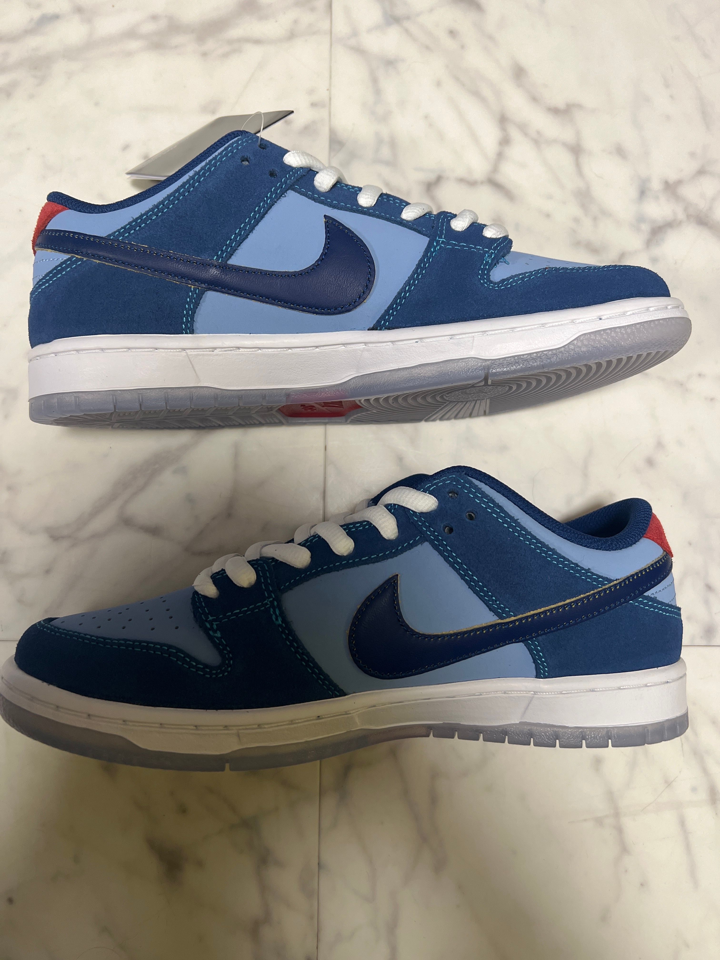 Why So Sad? × Nike SB Dunk Low "Coastal Blue/Speed Yellow-University Red"