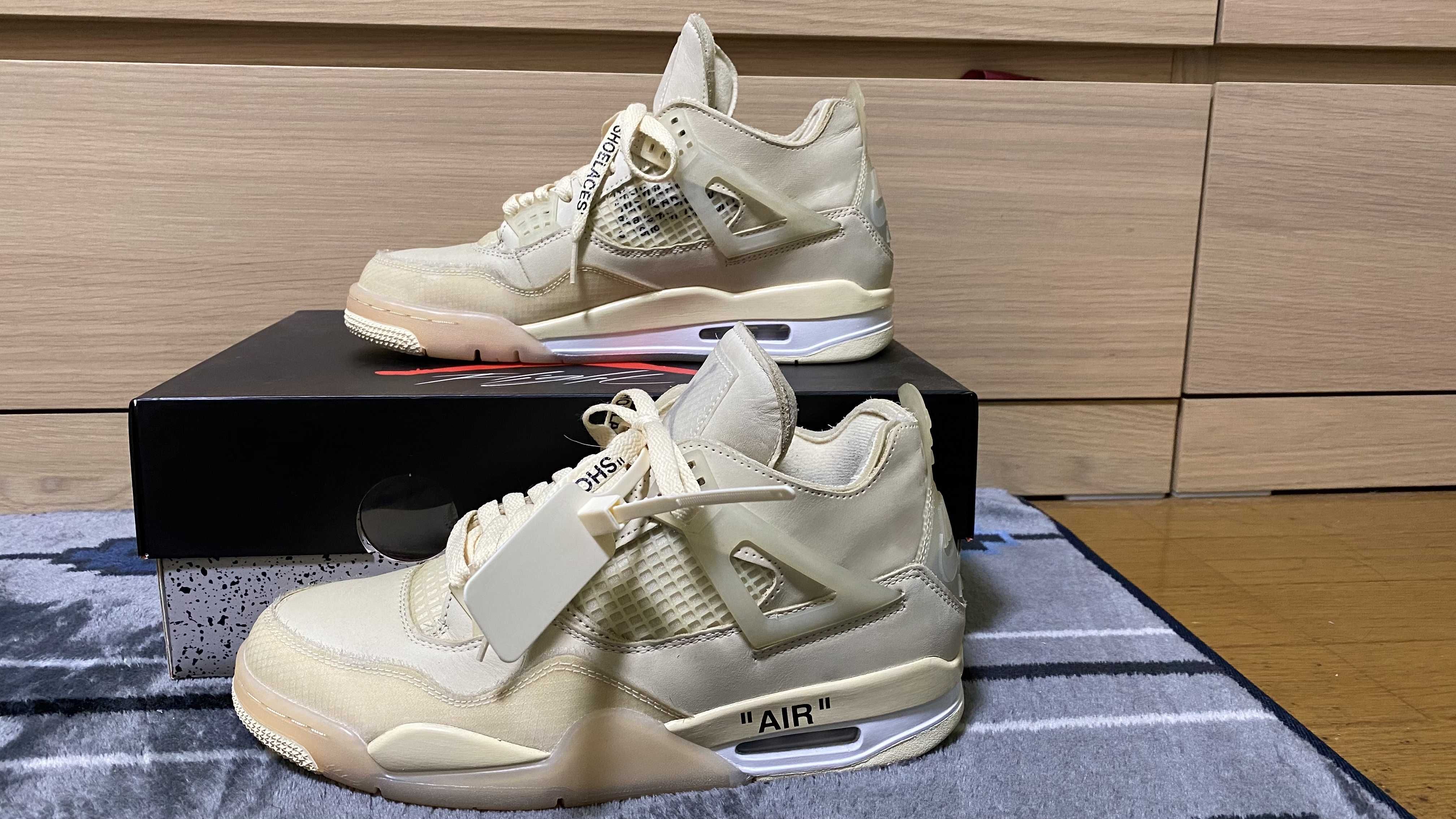 Off-White × Nike Women's Air Jordan 4 SP "Sail"