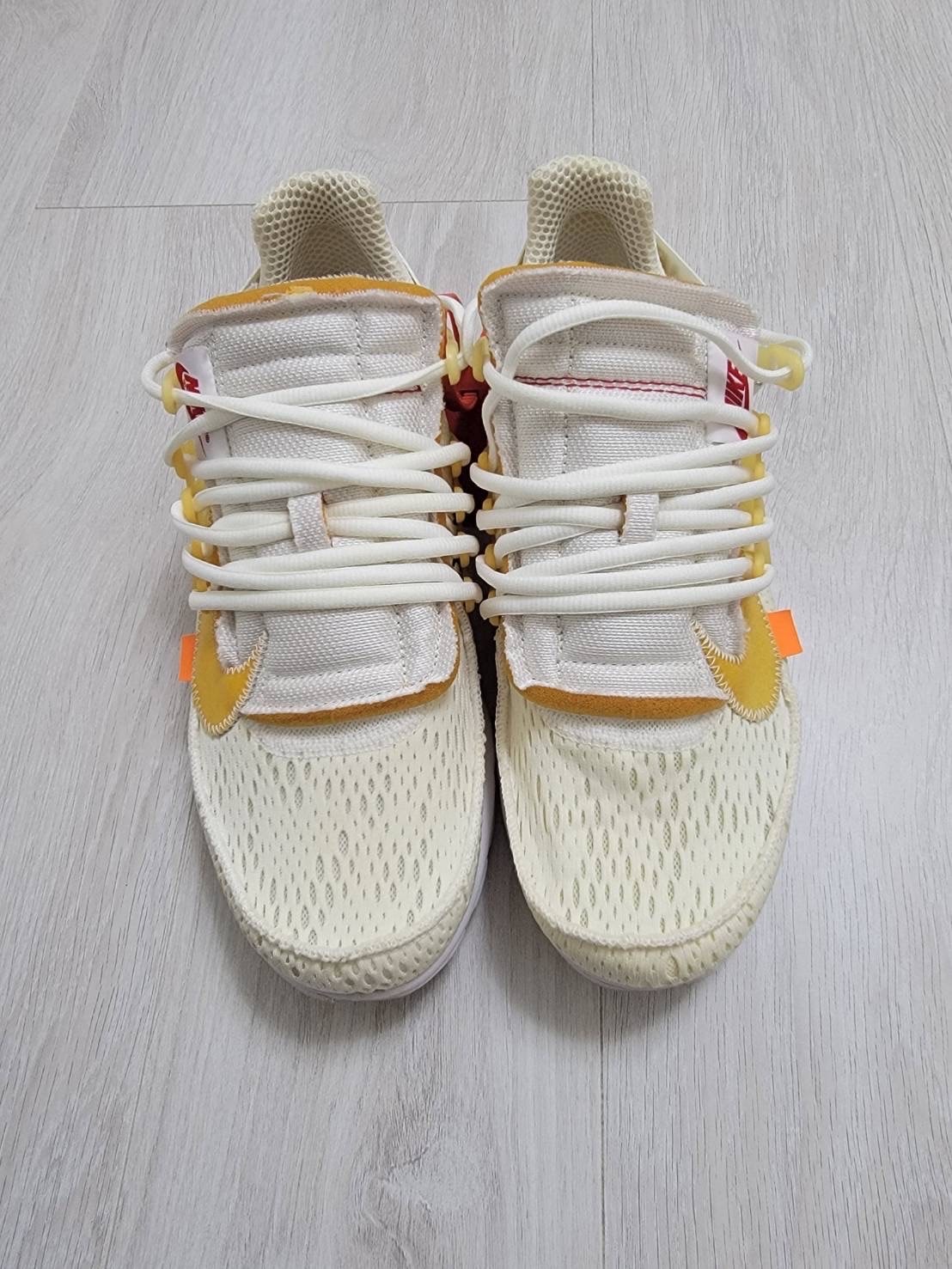 オフホワイト×ナイキ エアプレスト "ホワイト/ブラック/コーン"