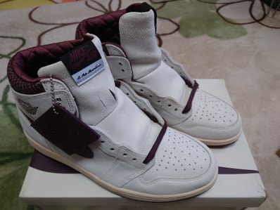 A Ma Maniere × Nike Air Jordan 1 Retro High OG "Sail and Burgundy"