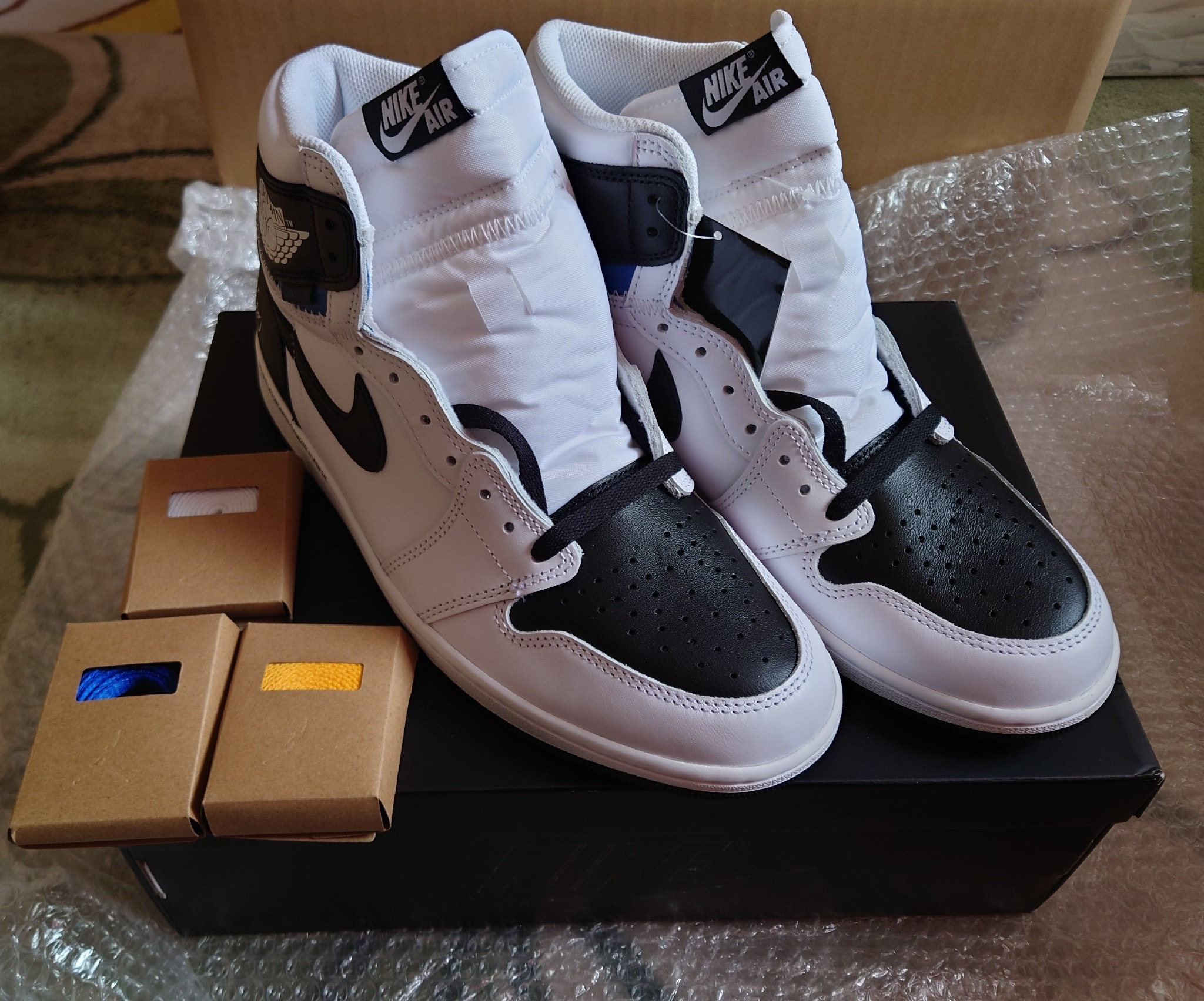 fragment design × UNION × Nike Air Jordan 1 Retro High OG "Black/White"