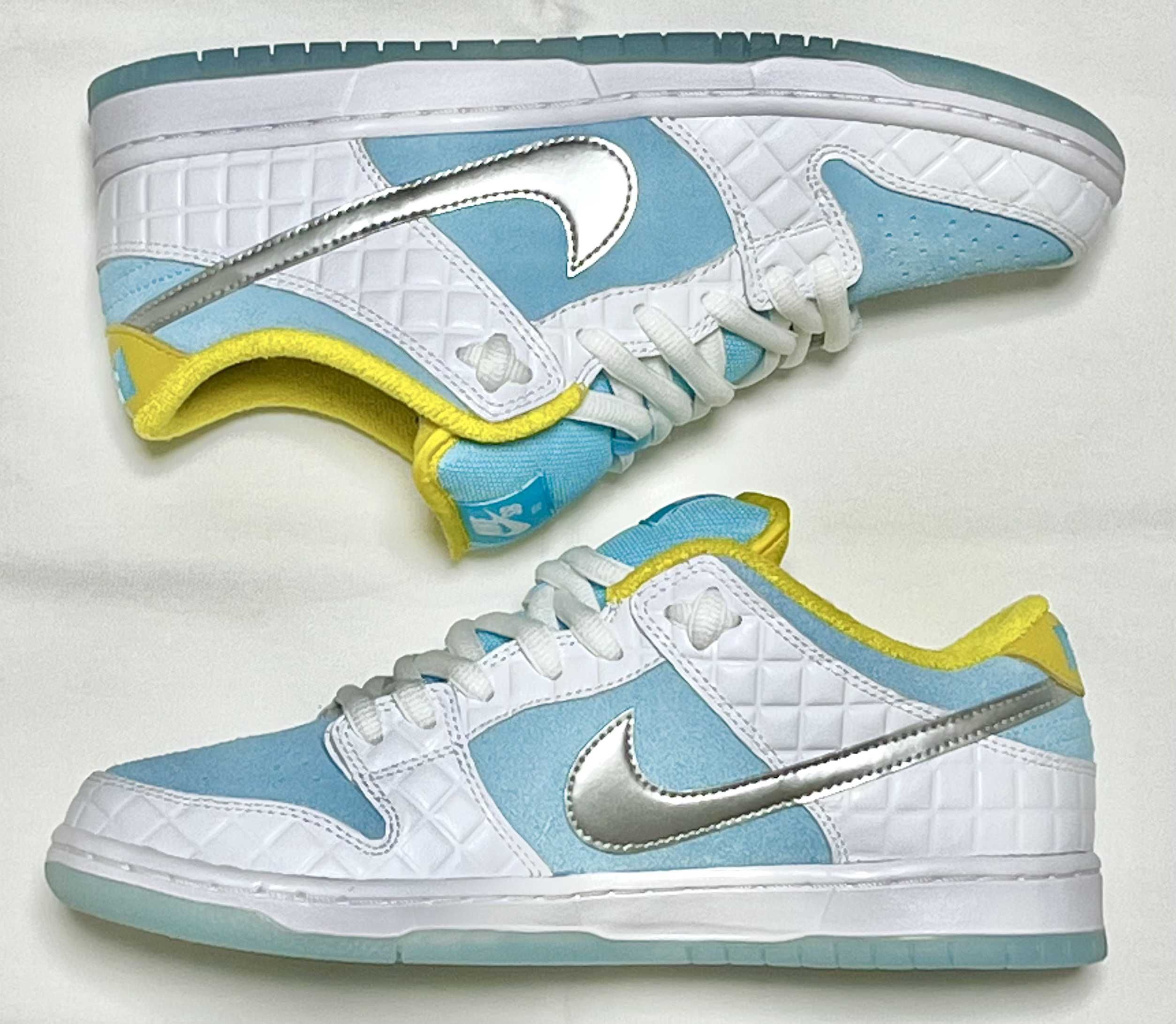 FTC × Nike SB Dunk Low "White/Blue"