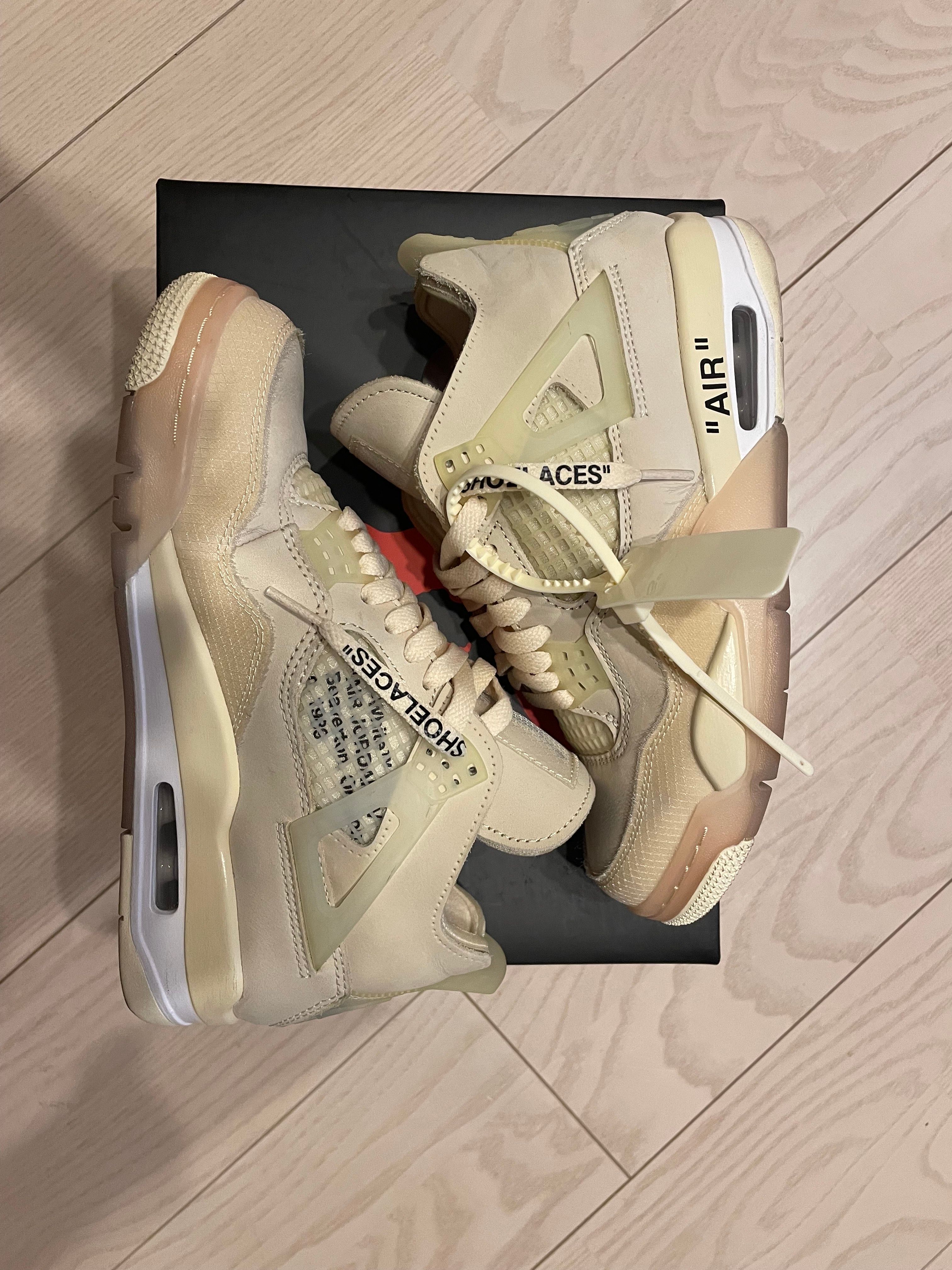 Off-White × Nike Women's Air Jordan 4 SP "Sail"