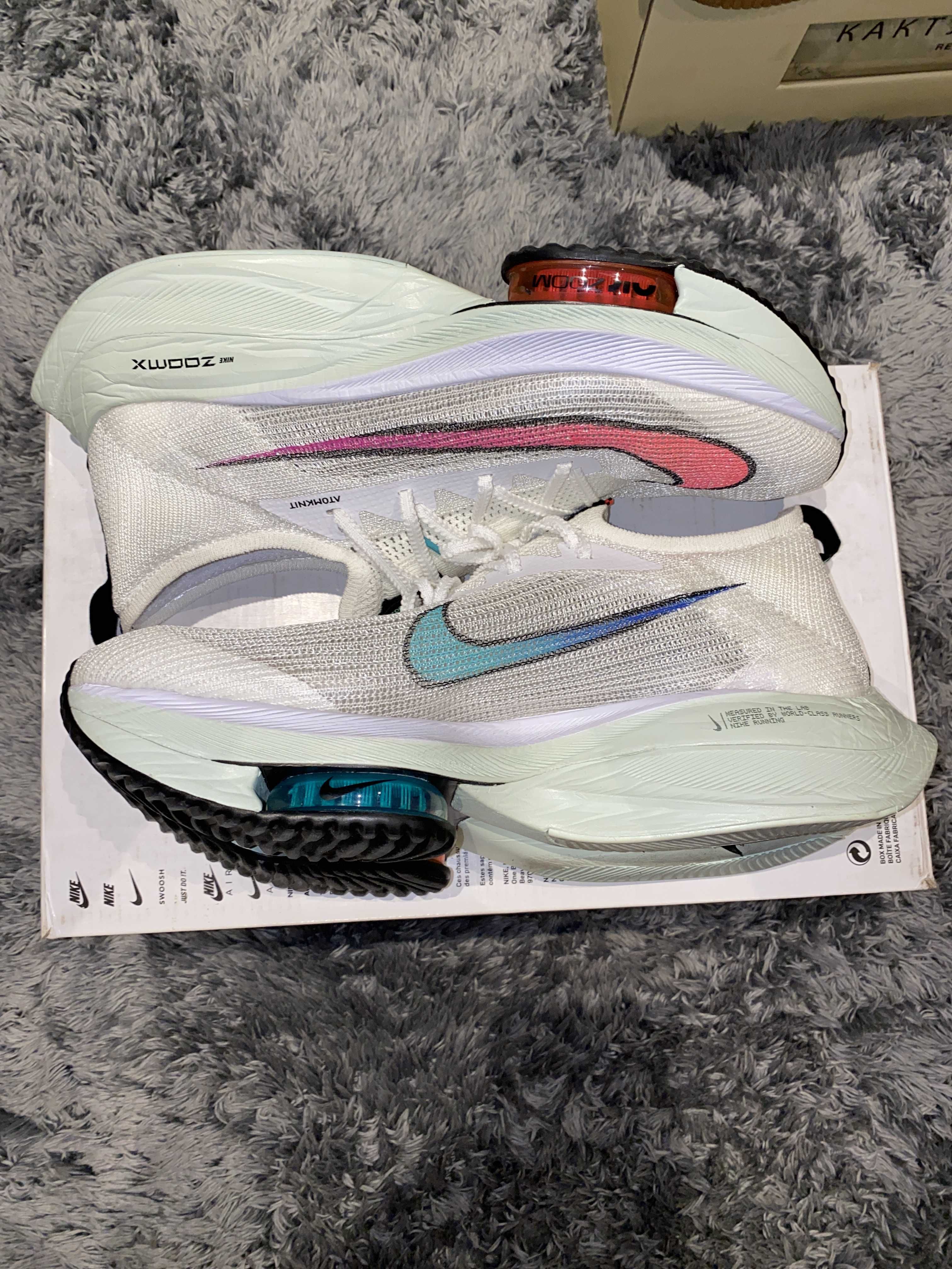 NIKE AIR ZOOM ALPHAFLY NEXT% "WHITE/JADE AURA/FLASH CRIMSON"