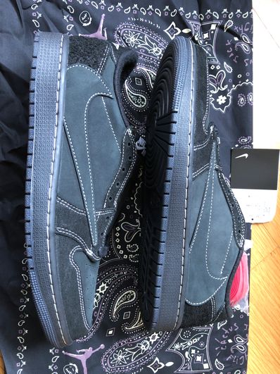 Travis Scott × Nike Air Jordan 1 Low OG SP "Black Phantom"