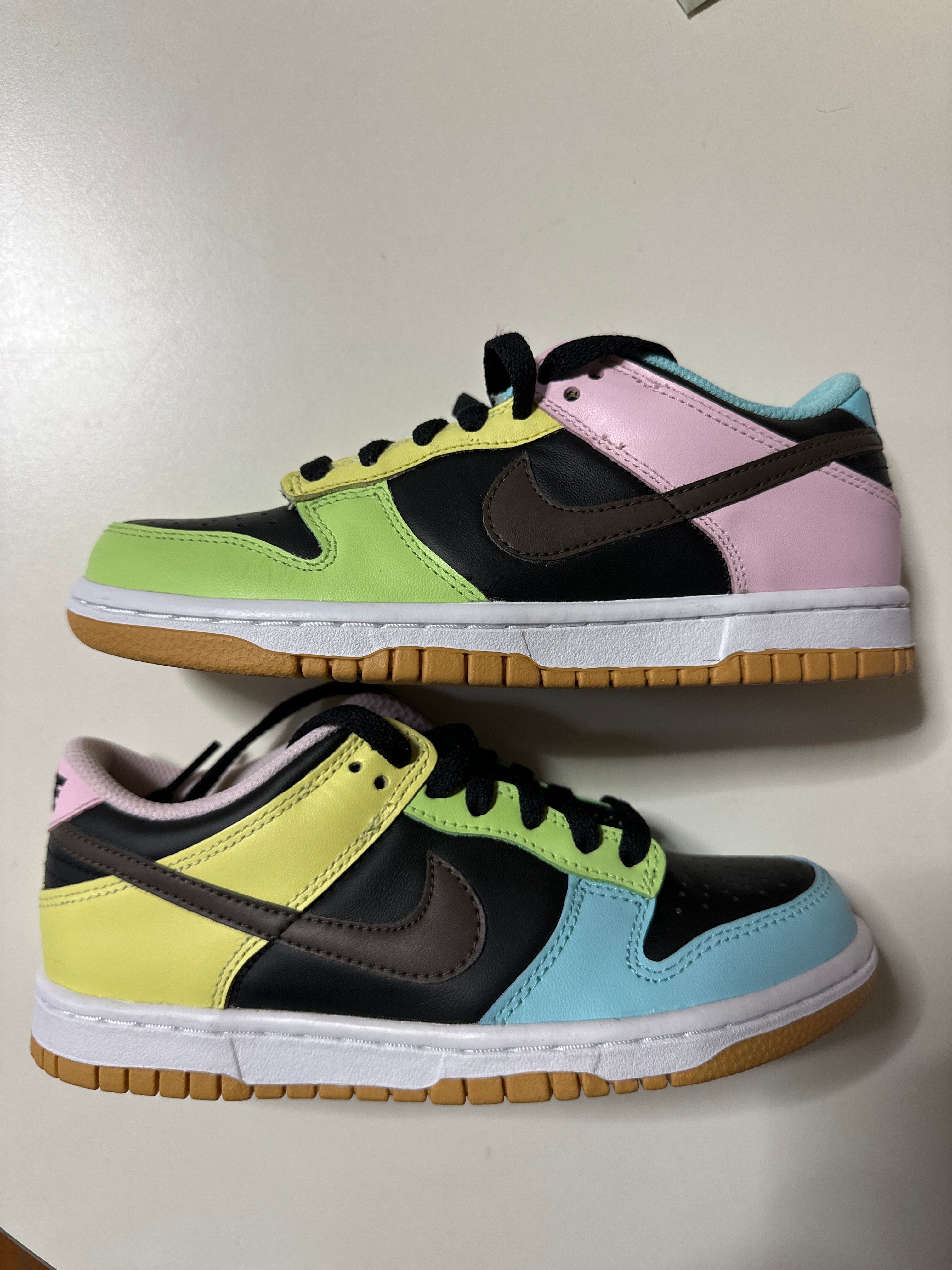NIKE GS DUNK LOW SE "FREE 99" "DARK CHOCOLATE/COPA/PINK"