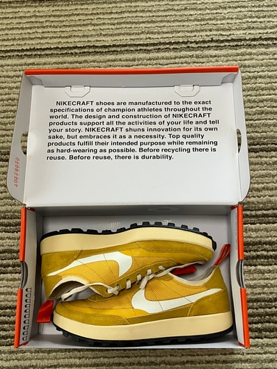 Tom Sachs × NikeCraft Women's General Purpose Shoe "Yellow / Archive"