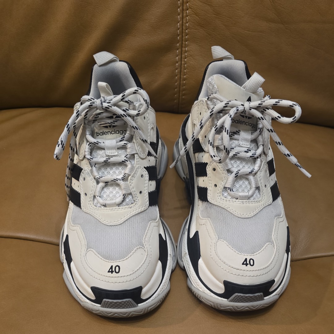 adidas × BALENCIAGA Triple S "White"
