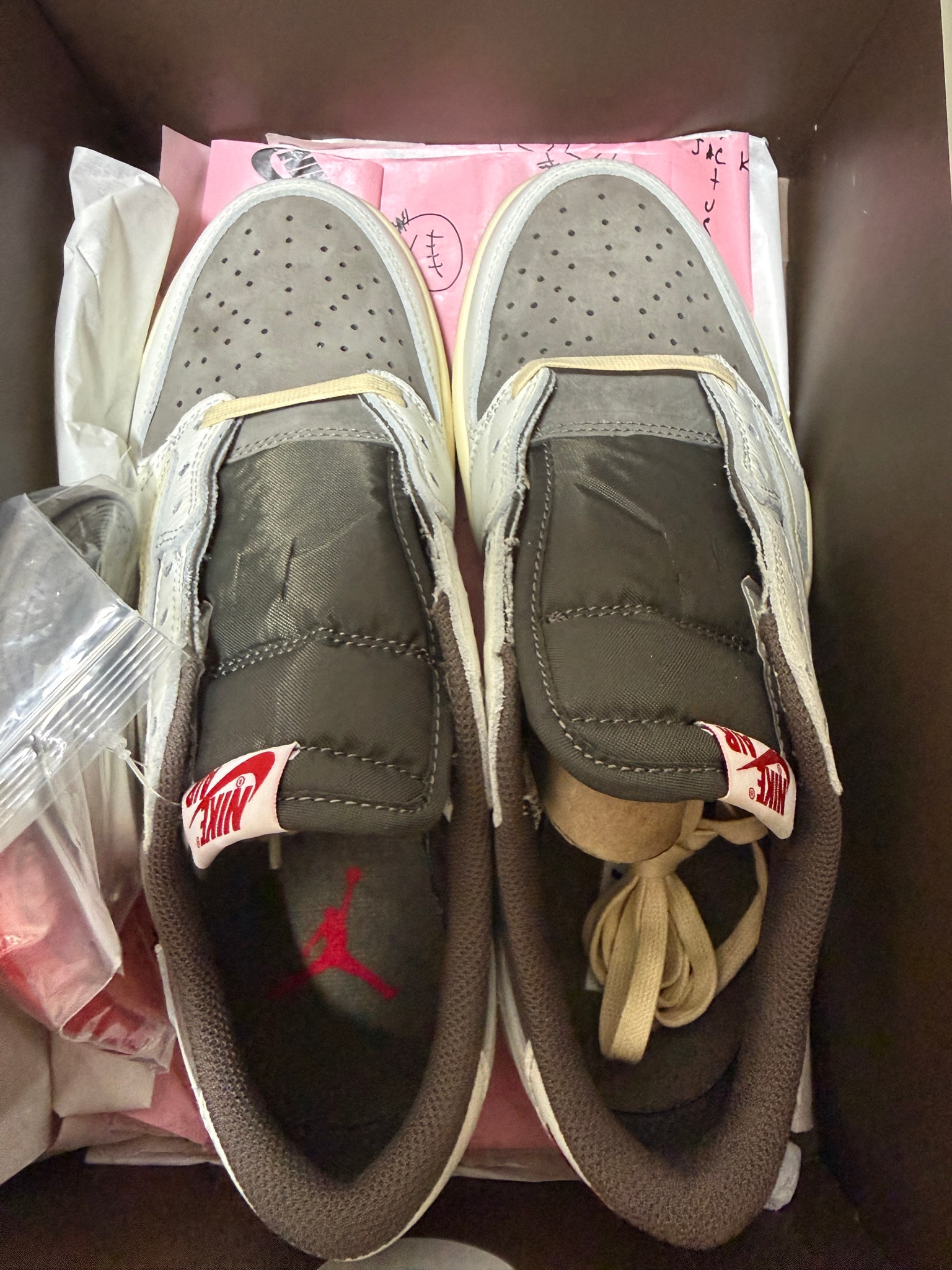 Travis Scott × Nike Air Jordan 1 Low OG SP "Reverse Mocha/Sail and Ridgerock"