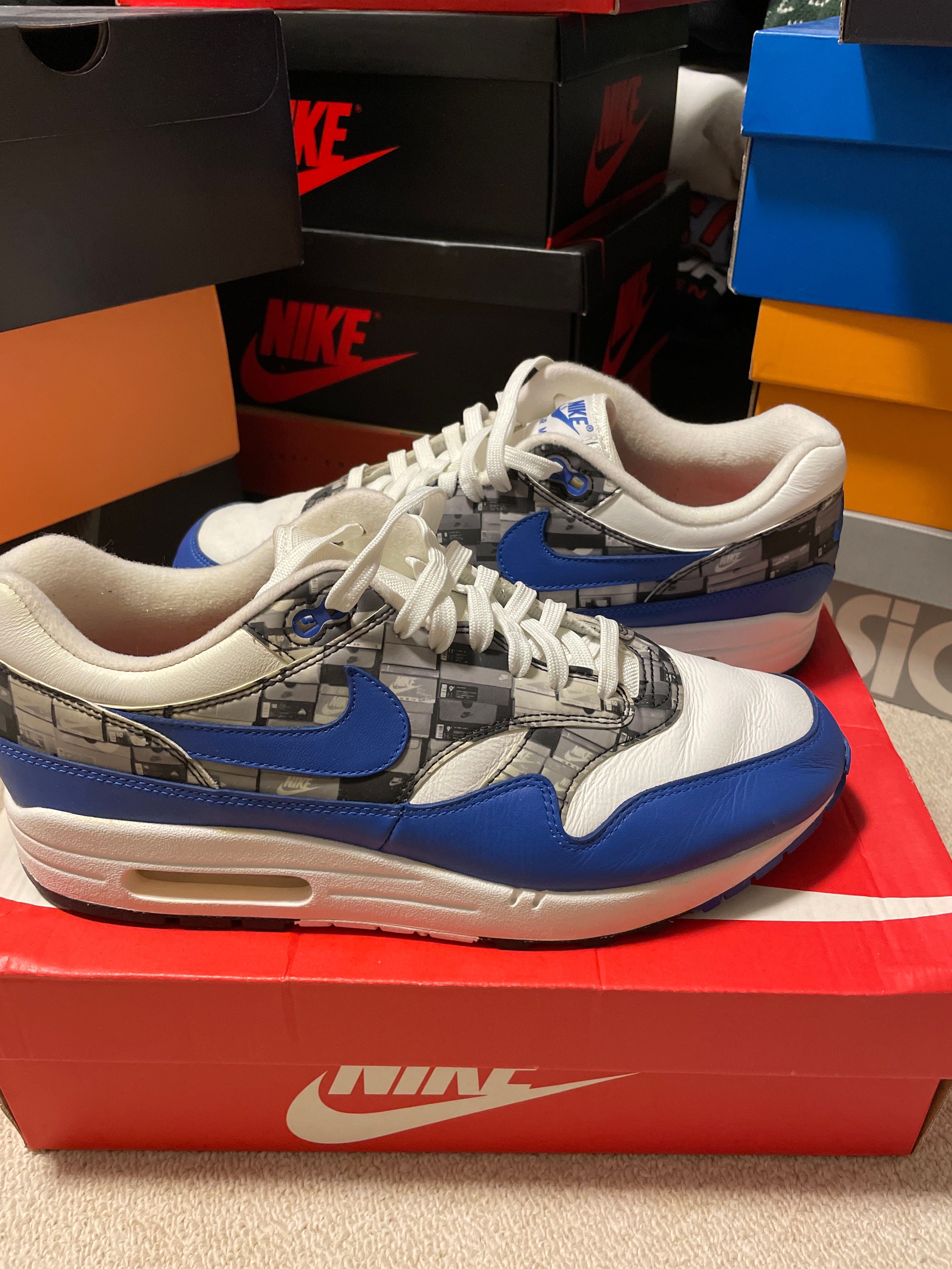 atmos × Nike Air Max 1 Blue "We Love Nike"