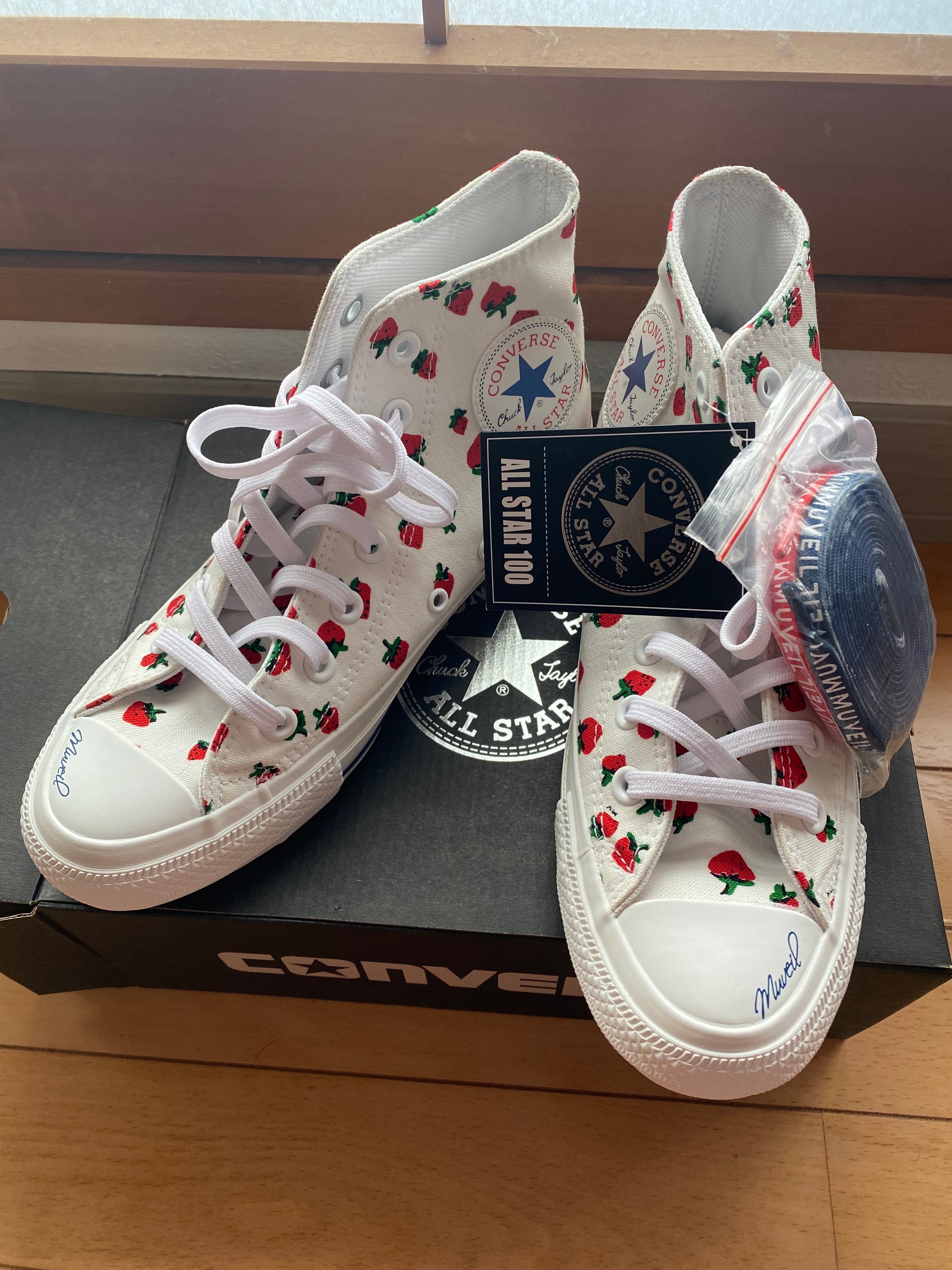 ミュベール × コンバース オールスター 100 ハイ MV "ストロベリー"