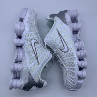 Nike Shox TL "White/Metallic Silver/Max Orange/White"