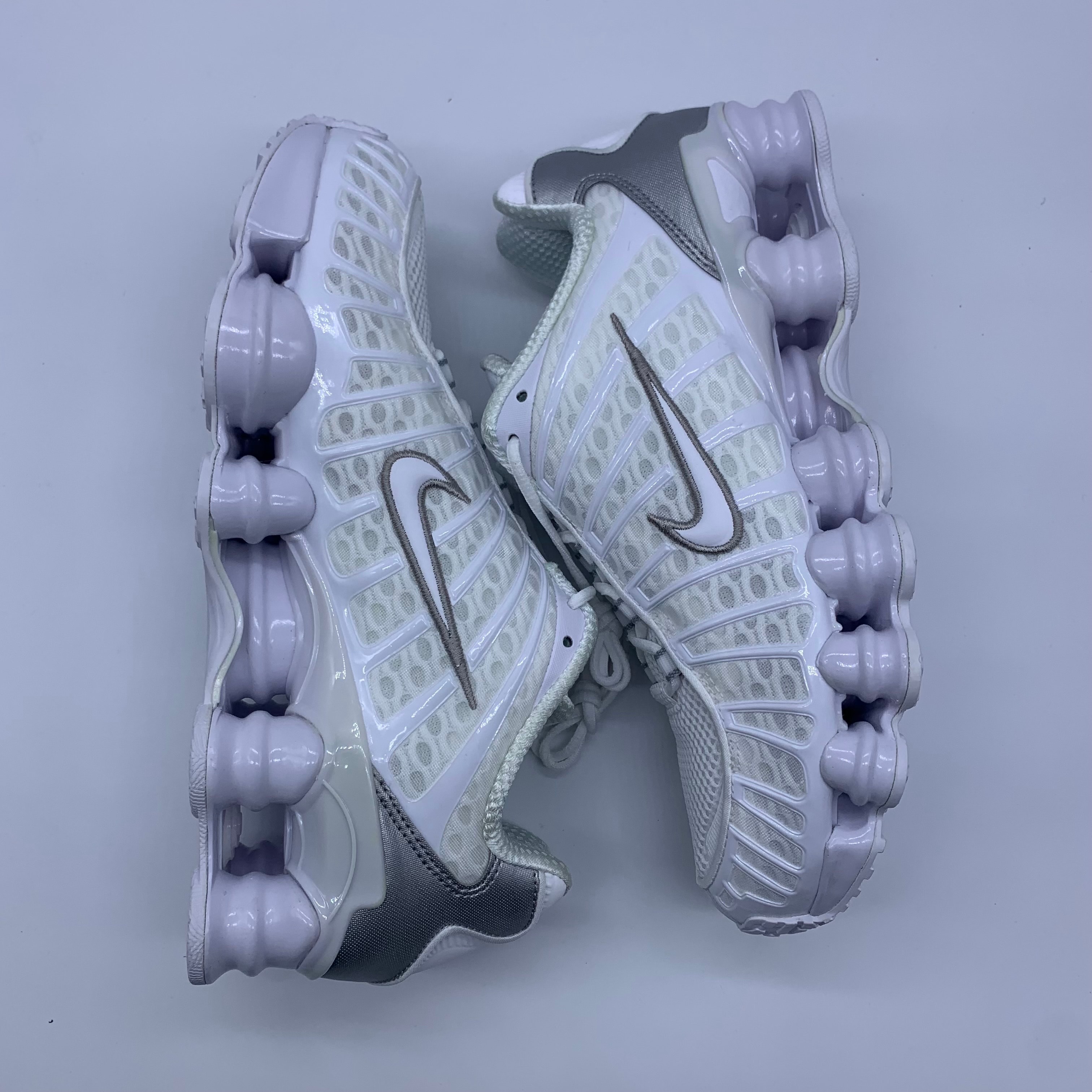 Nike Shox TL "White/Metallic Silver/Max Orange/White"