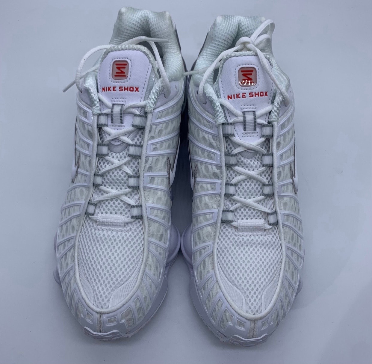 Nike Shox TL "White/Metallic Silver/Max Orange/White"