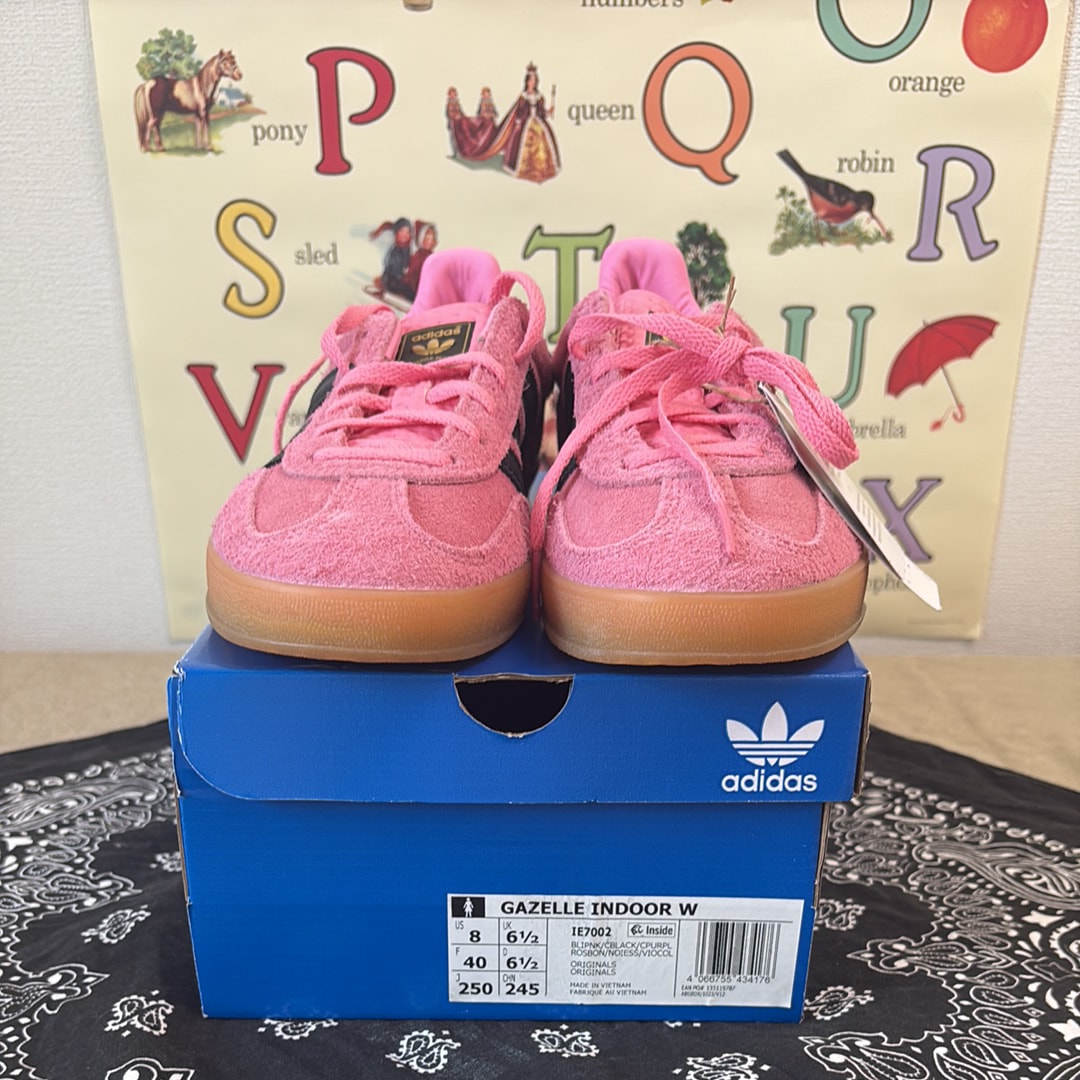 adidas Women's Gazelle Indoor "Bliss Pink/Core Black/Collegiate Purple"