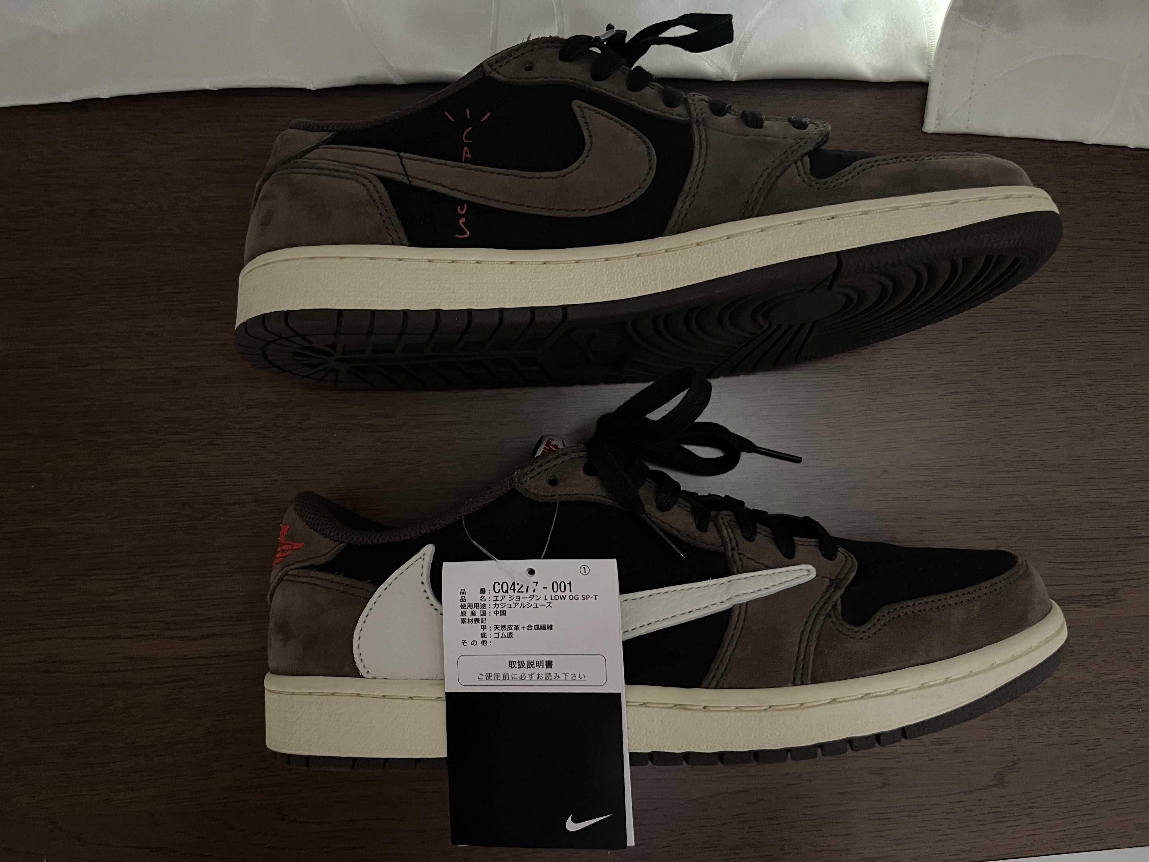 Travis Scott × Nike Air Jordan 1 Low OG SP-T "Black/Dark Mocha"