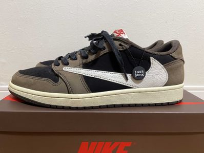 Travis Scott × Nike Air Jordan 1 Low OG SP-T "Black/Dark Mocha"