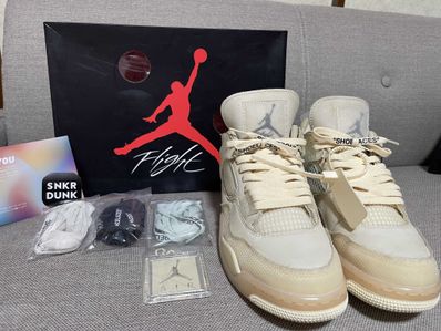 Off-White × Nike Women's Air Jordan 4 SP "Sail"