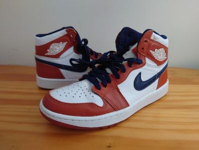 Eastside Golf × Nike Air Jordan 1 High Golf "Burnt Sunrise/Midnight Navy"