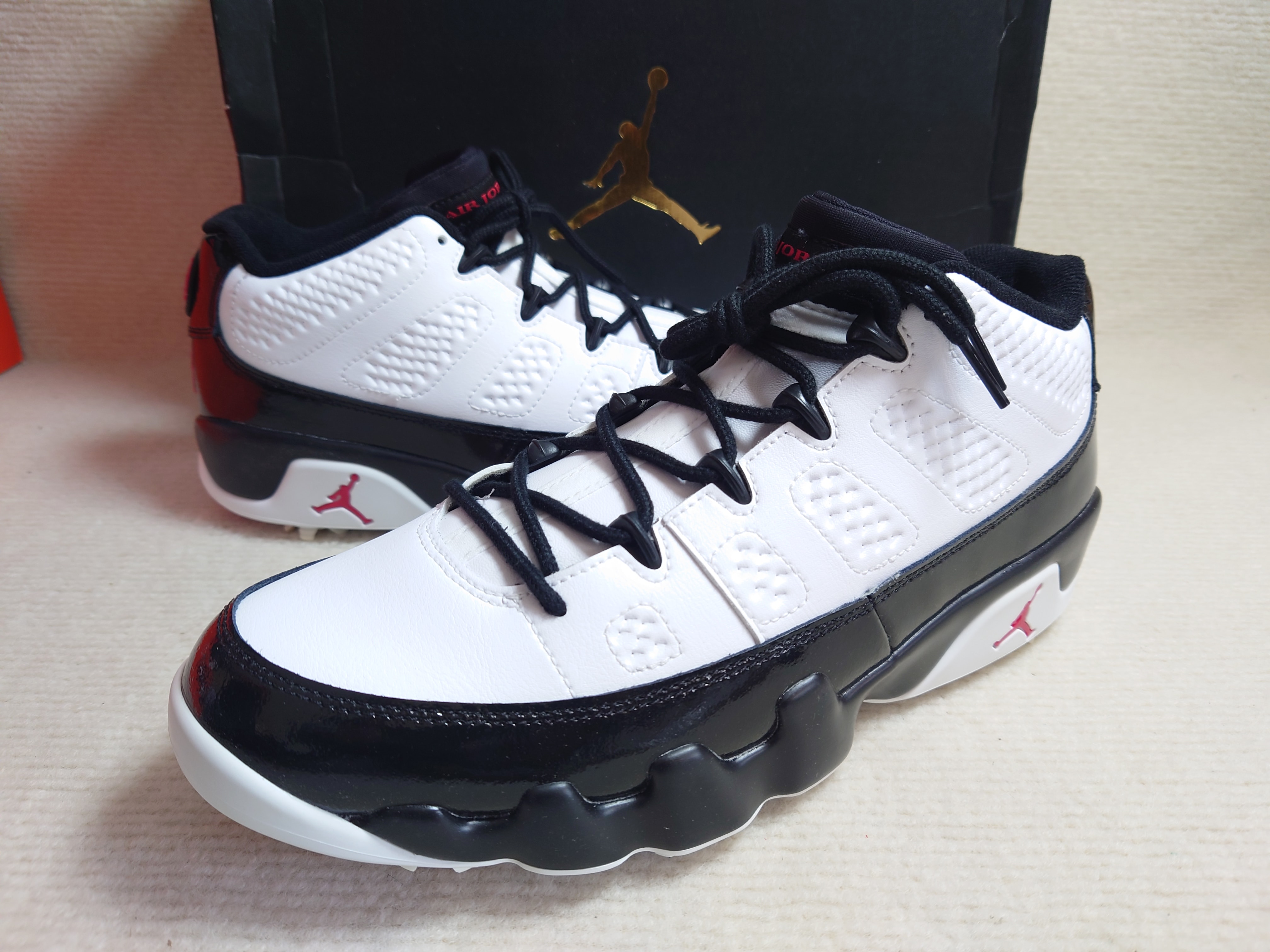 Nike Air Jordan 9 Golf "White/Black/True Red"