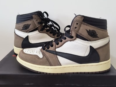 Travis Scott × Nike Air Jordan 1 Retro High OG TS SP "Sail/Dark Mocha"