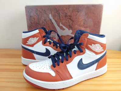 Eastside Golf × Nike Air Jordan 1 High Golf "Burnt Sunrise/Midnight Navy"