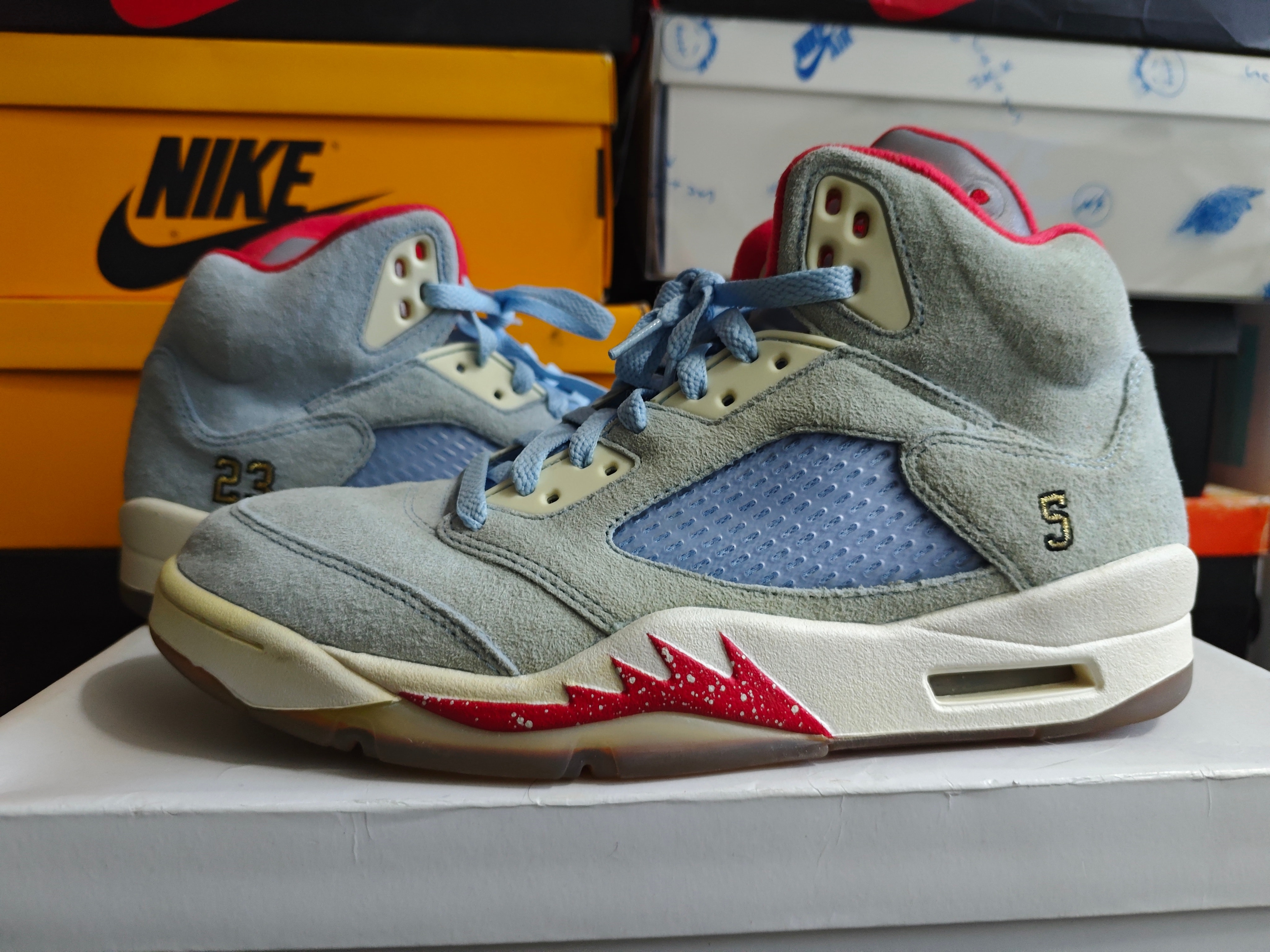Trophy Room × Nike Air Jordan 5 JSP PACK "Ice Blue"
