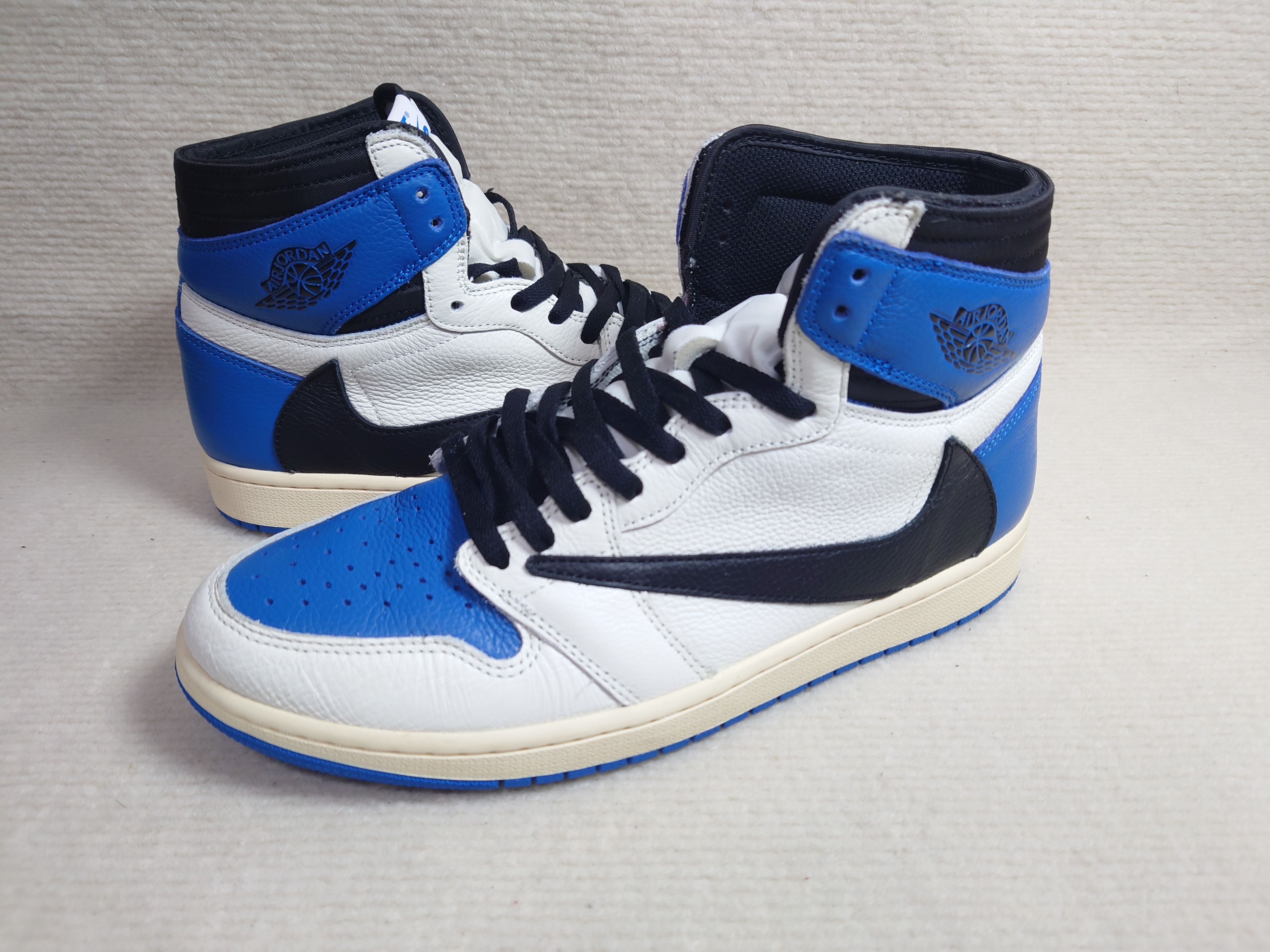 Travis Scott × fragment design × Nike Air Jordan 1 Retro High OG SP "Military Blue"