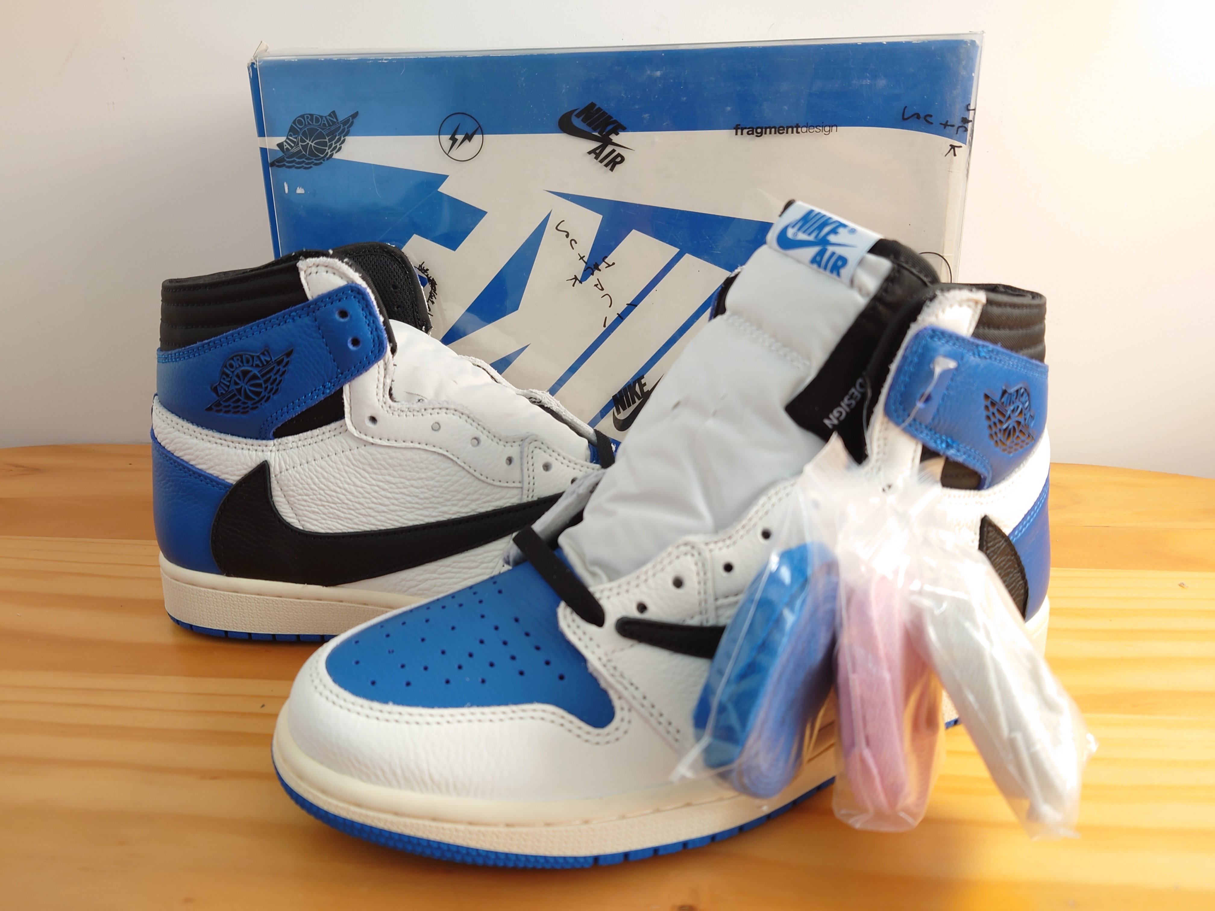 Travis Scott × fragment design × Nike Air Jordan 1 Retro High OG SP "Military Blue"