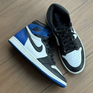 fragment design × Nike Air Jordan 1 Retro High OG "Black/Sport Royal/White"