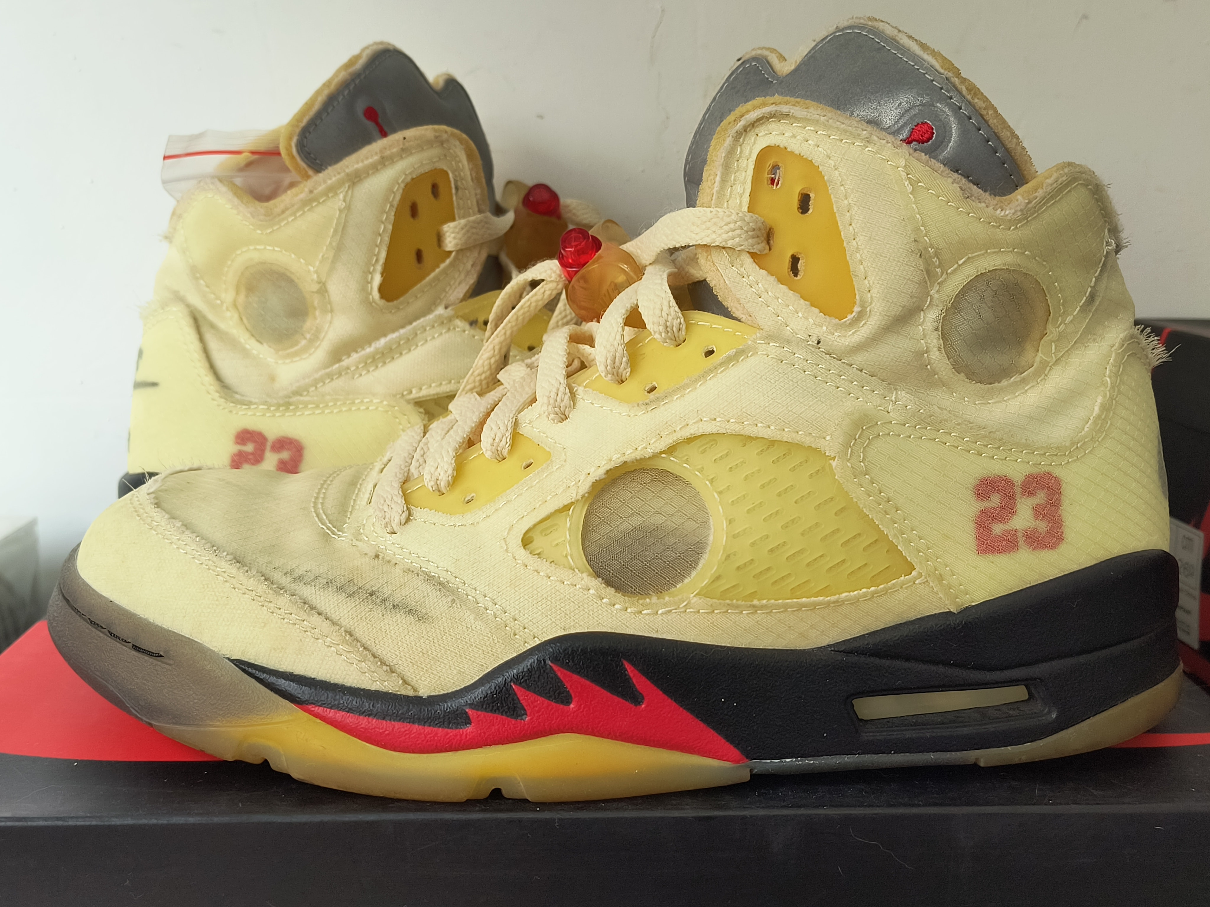 Off-White × Nike Air Jordan 5 "Sail"