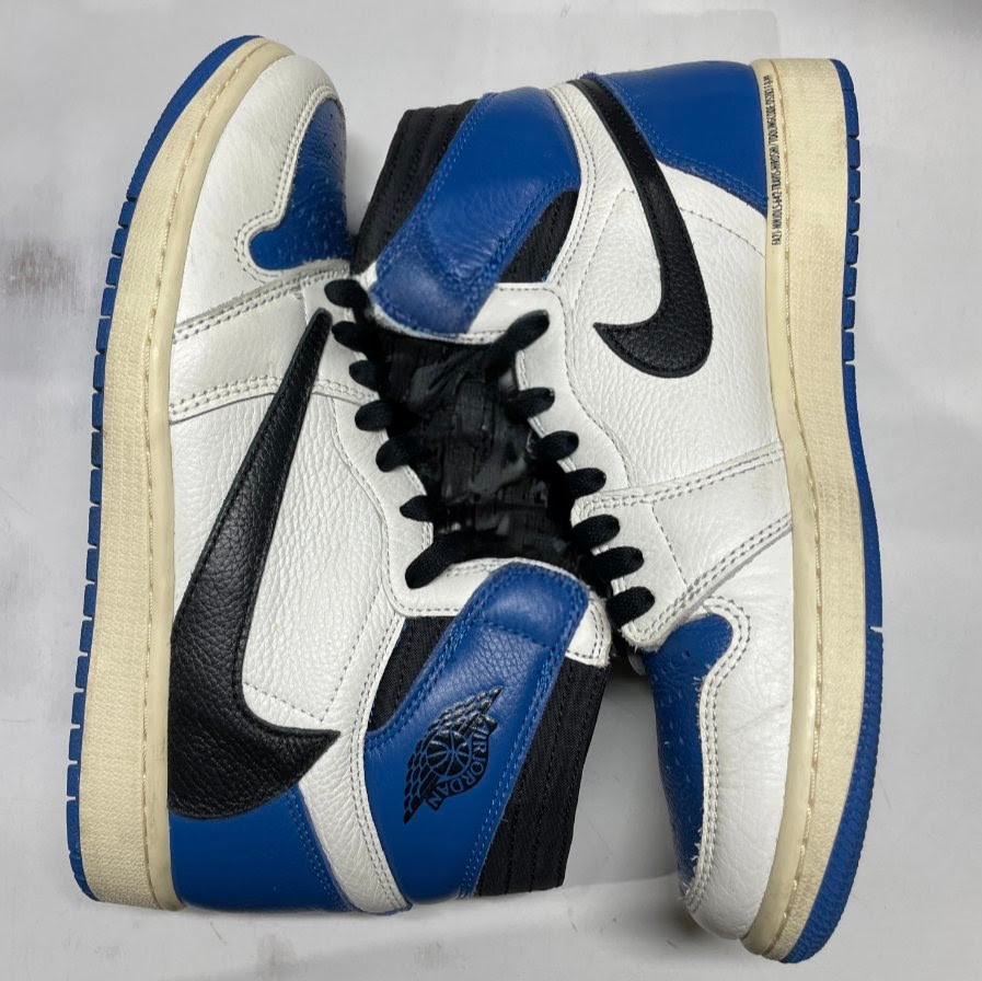 Travis Scott × fragment design × Nike Air Jordan 1 Retro High OG SP "Military Blue"