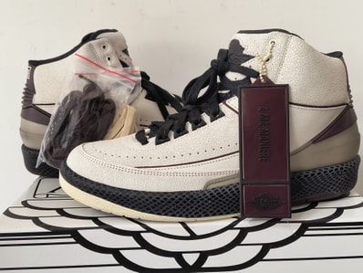 A Ma Maniere × Nike Air Jordan 2 "Airness/Sail and Burgundy"