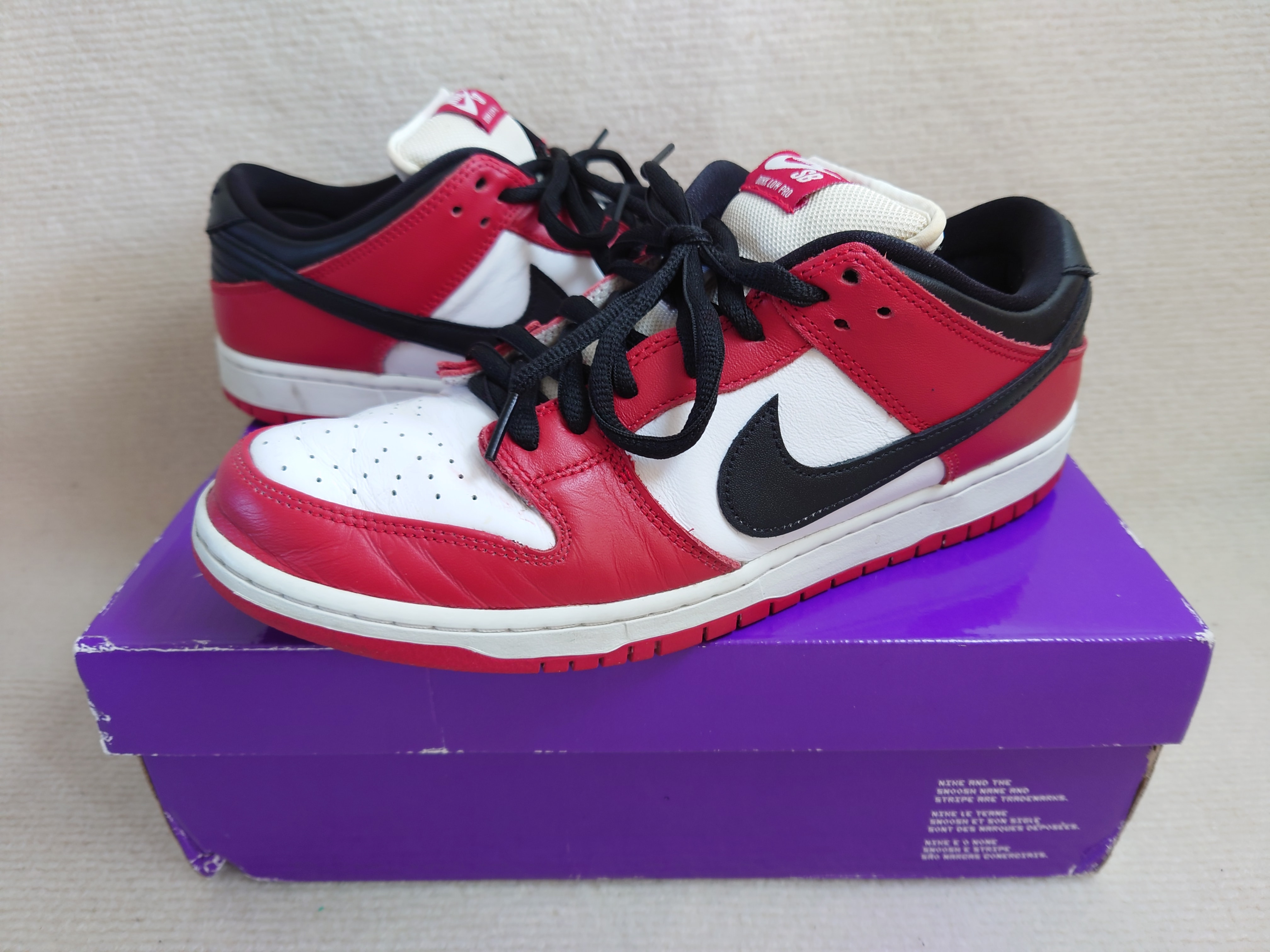 Nike SB Dunk Low Pro "J-Pack Chicago/Varsity Red and White"