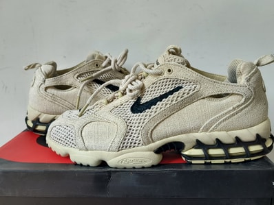 Stussy × Nike Air Zoom Spiridon CG 2 "Fossil/Black"