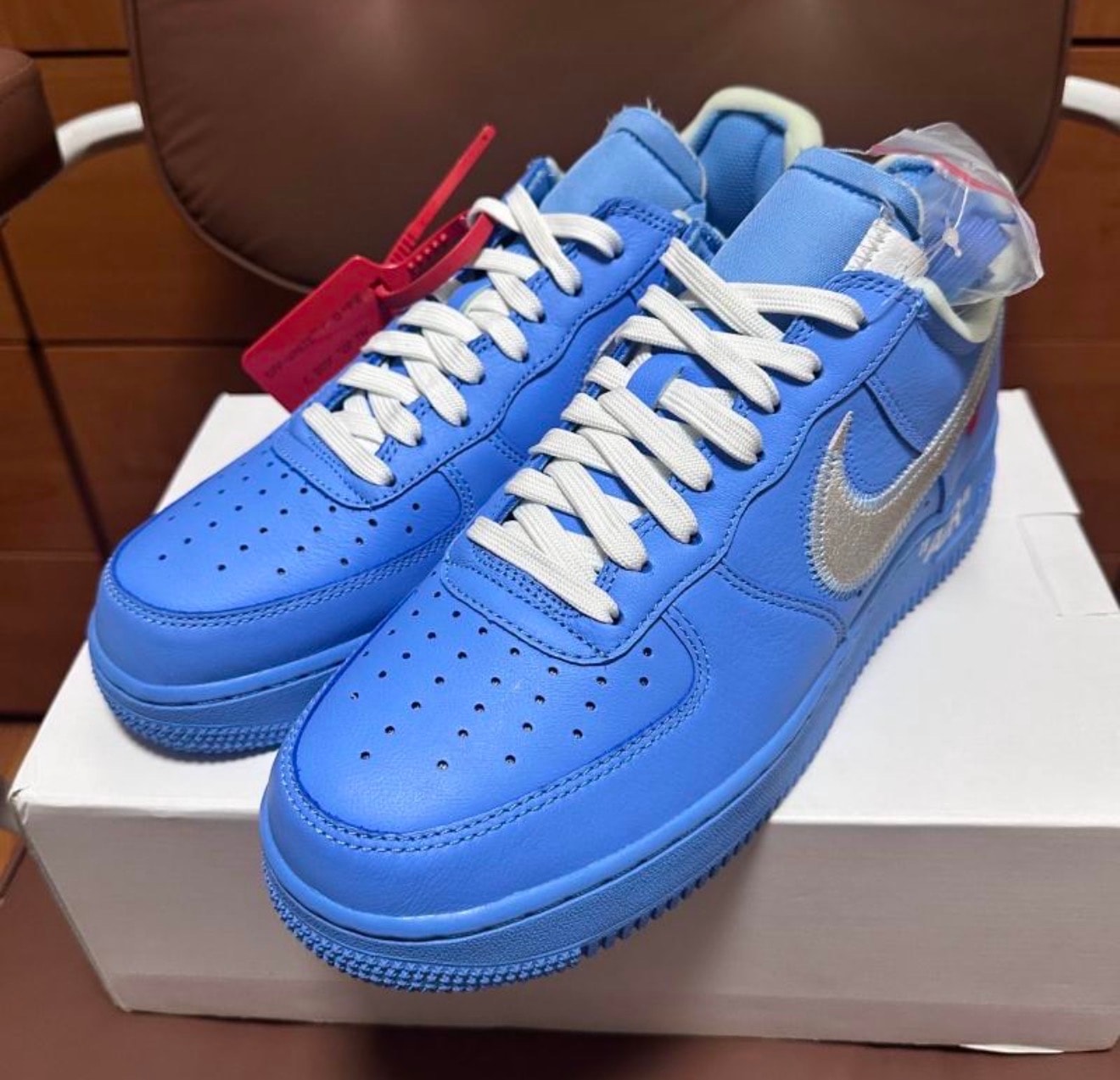 Off-White × Nike Air Force 1 Low "MCA University Blue"