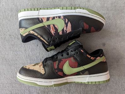 NIKE DUNK LOW SE "BLACK MULTI CAMO"
