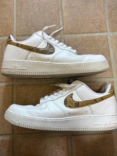 Nike Air Force 1 Low Retro PRM QS "Ivory Snake" (2019) (AO1635-100) (Includes Socks)