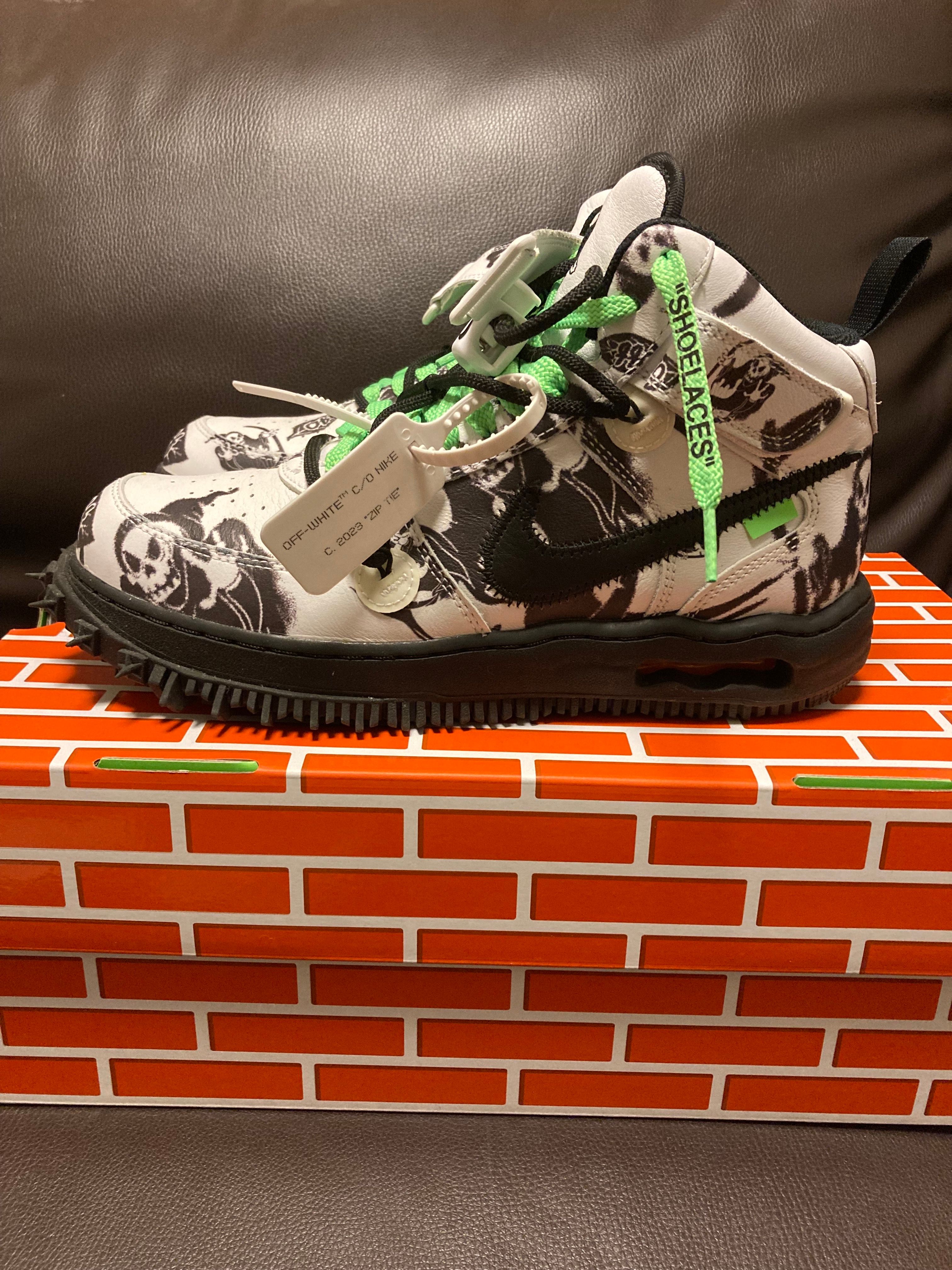 Off-White × Nike Air Force 1 Mid "Grim Reaper"