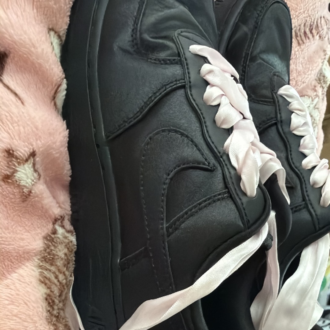 Nike Women's Air Force 1 Low "Black Satin"