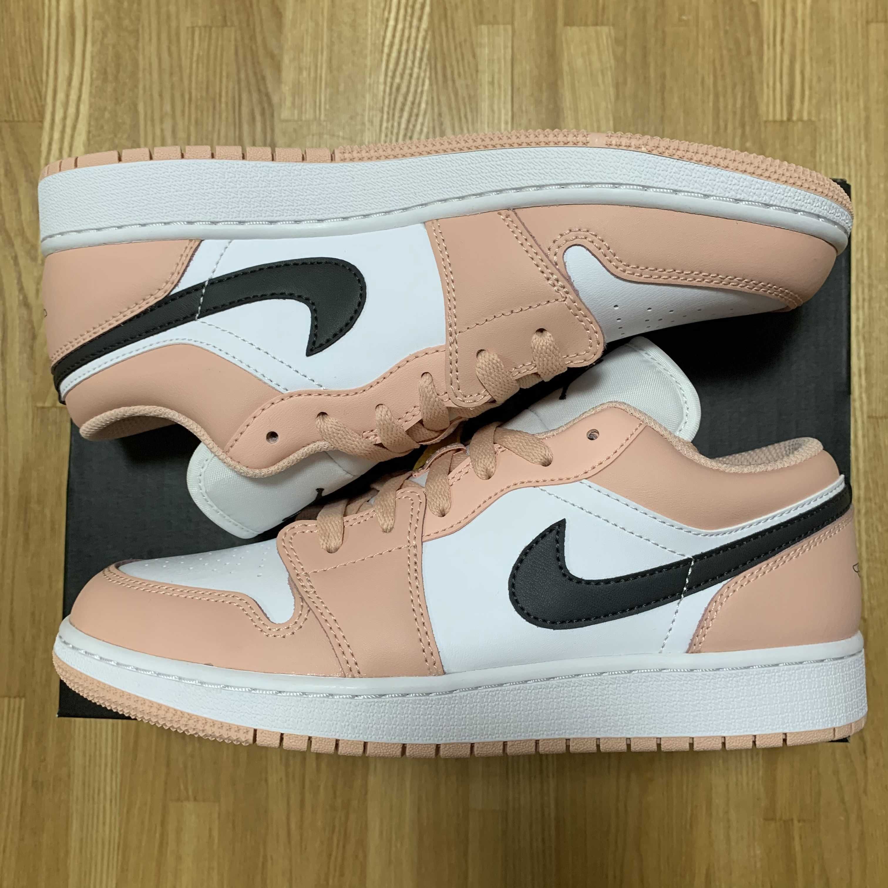 NIKE GS AIR JORDAN 1 LOW "LIGHT ARCTIC PINK"