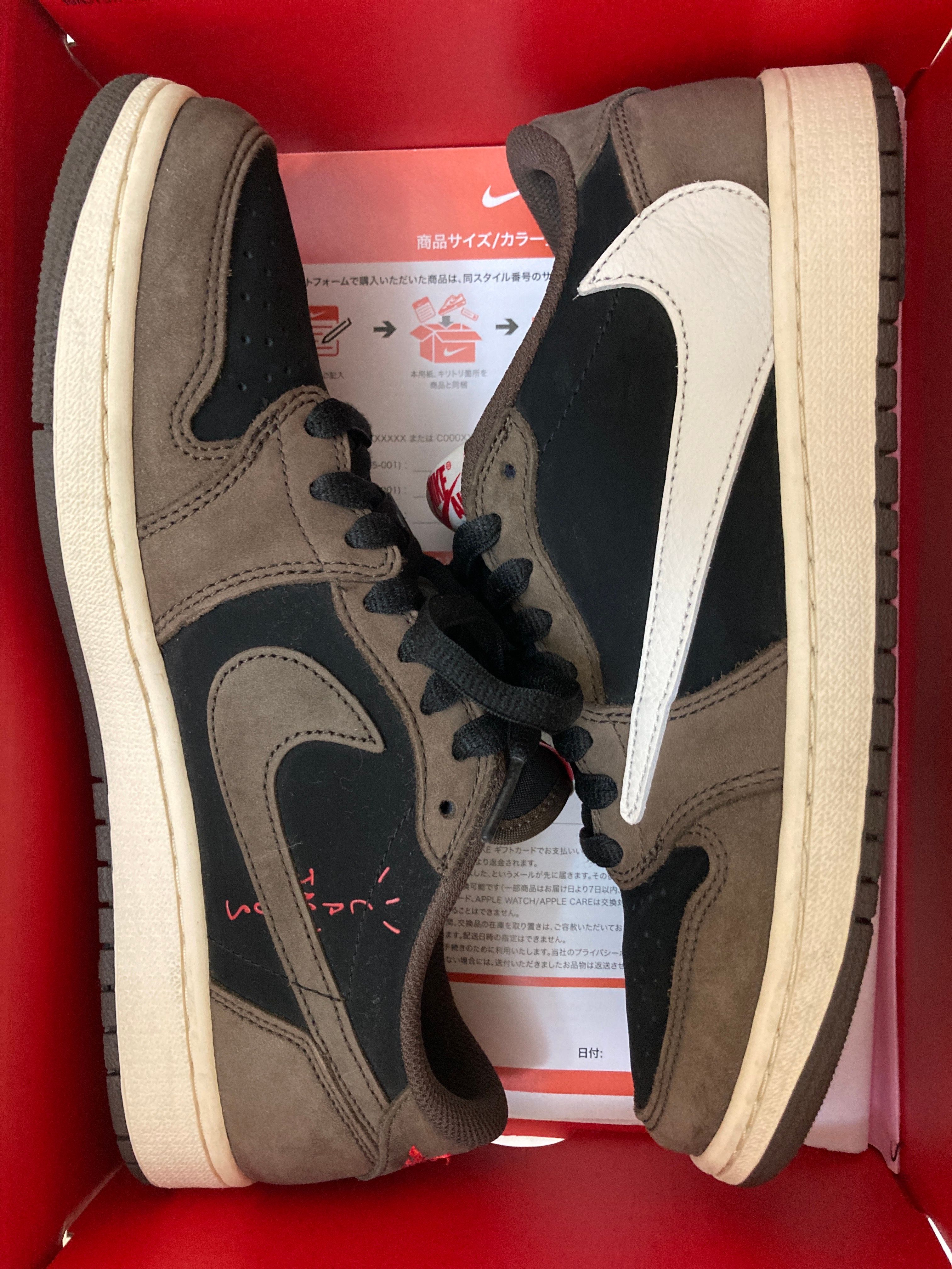 Travis Scott × Nike Air Jordan 1 Low OG SP-T  "Black/Dark Mocha"