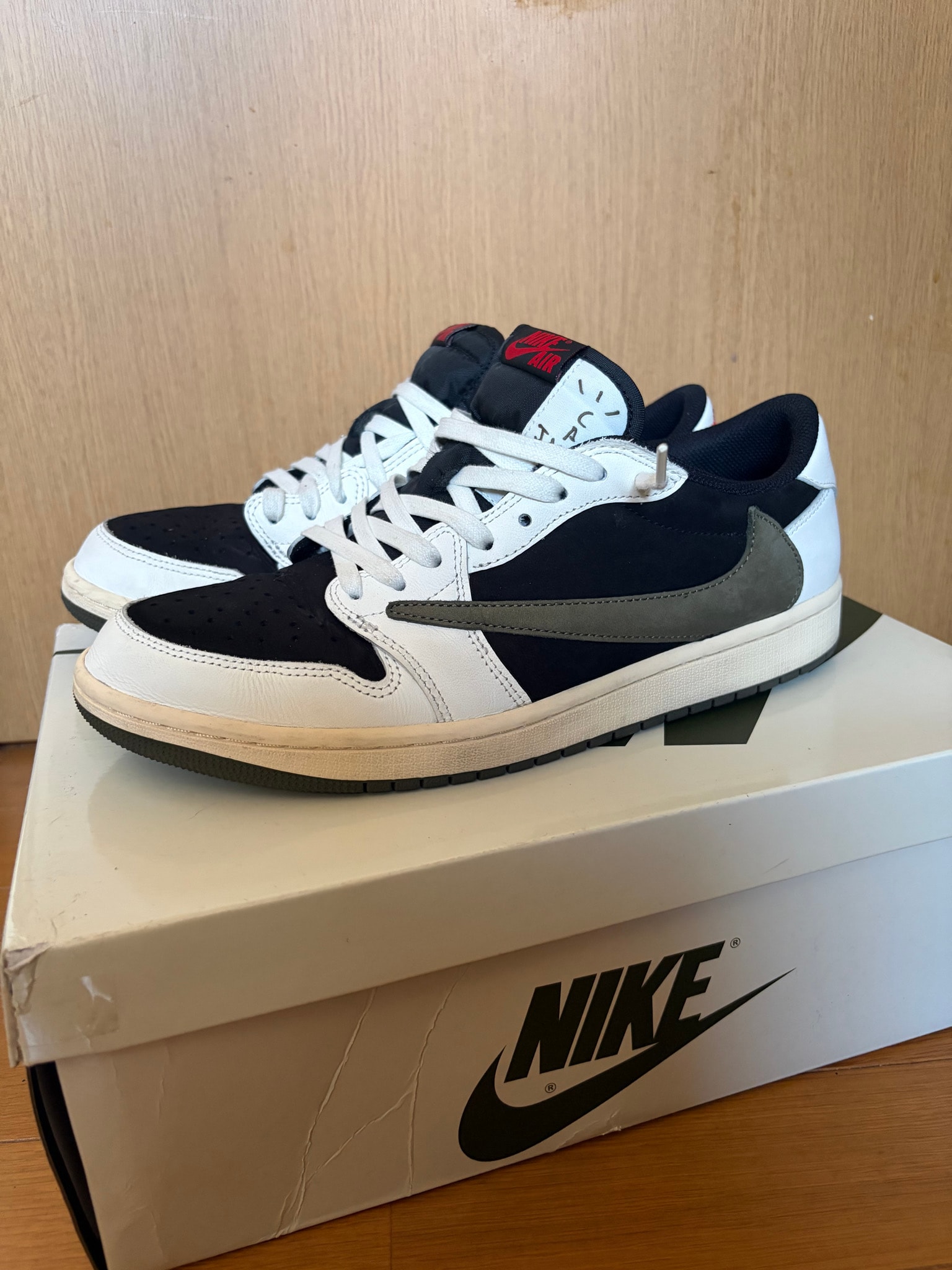 Travis Scott × Nike Women's Air Jordan 1 Low OG "Medium Olive"