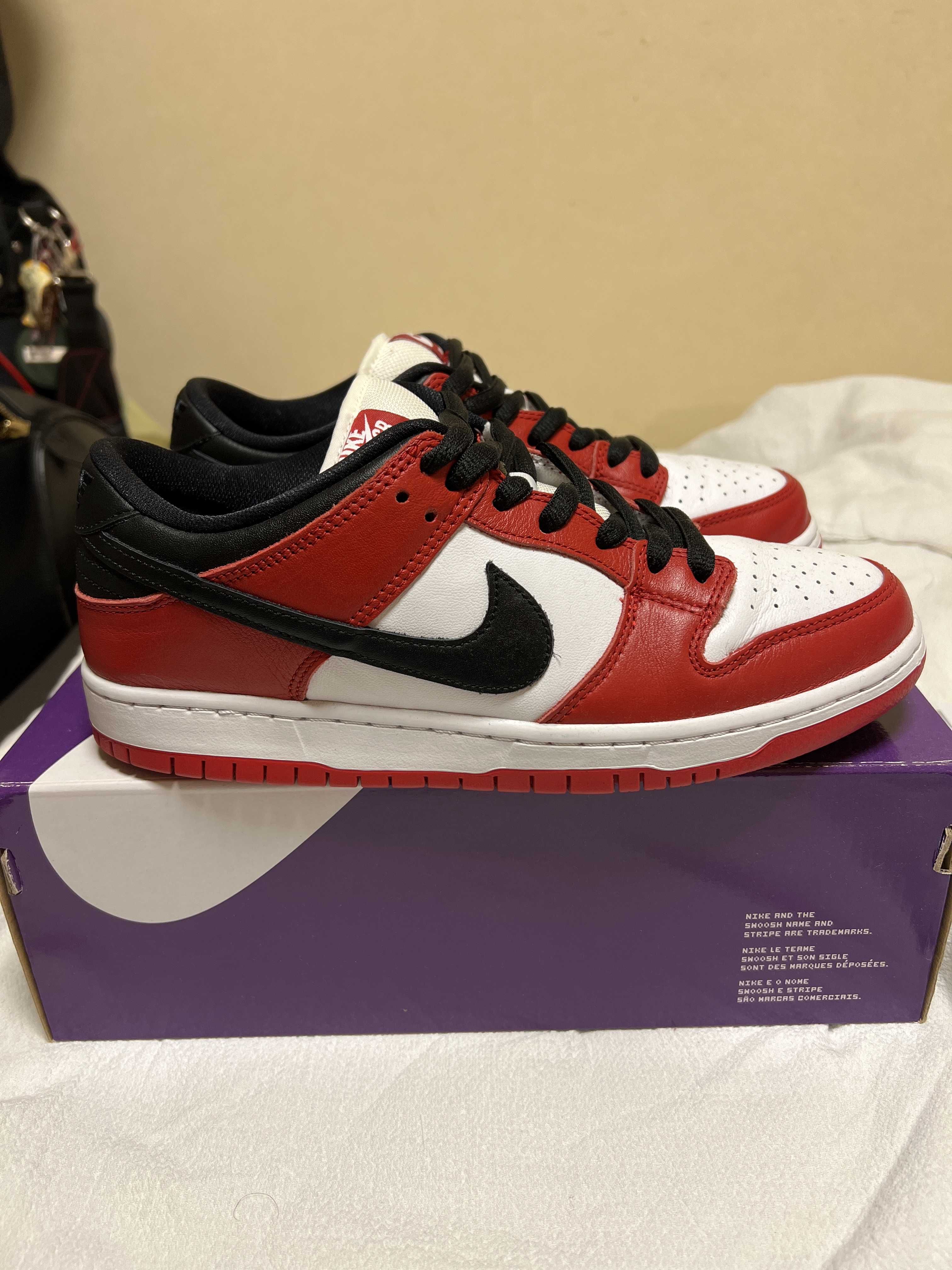 Nike SB Dunk Low Pro "J-Pack Chicago/Varsity Red and White"